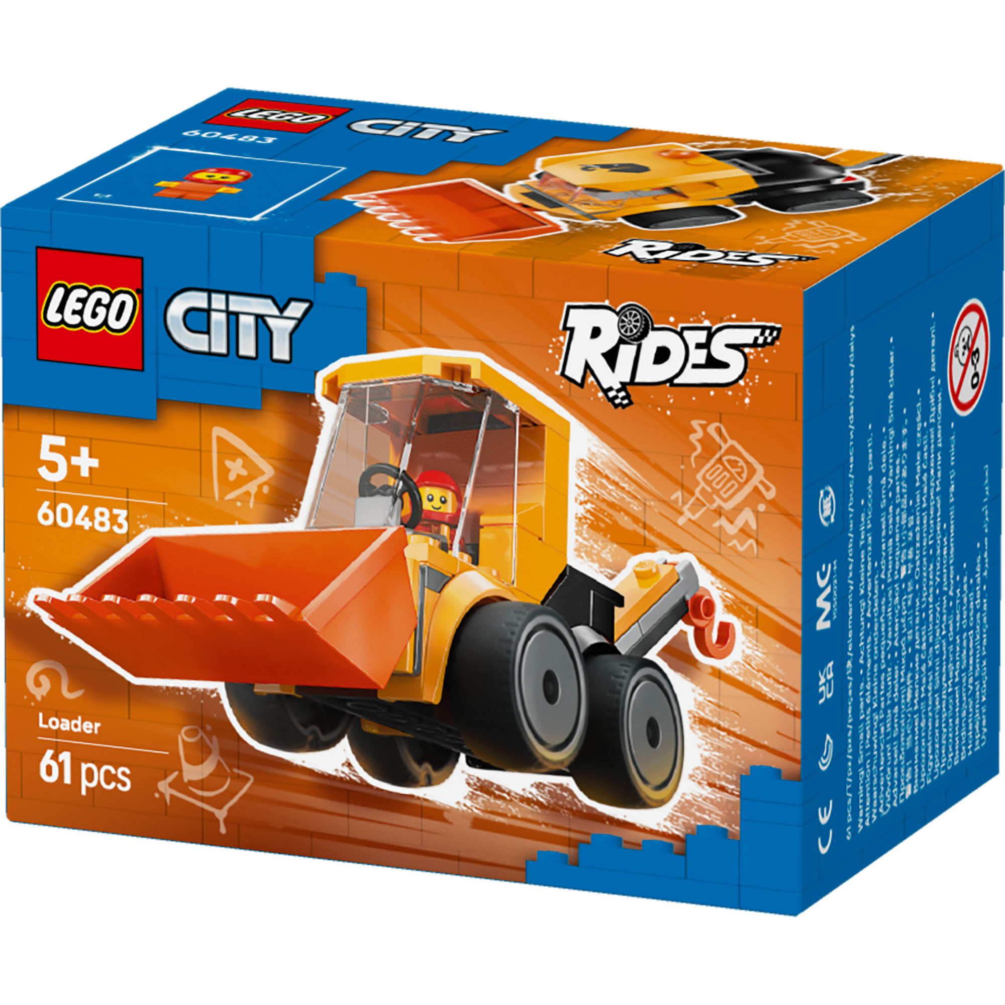 LEGO City - Ve&iacute;culos &ndash; Carregadora de Constru&ccedil;&atilde;o - 60483