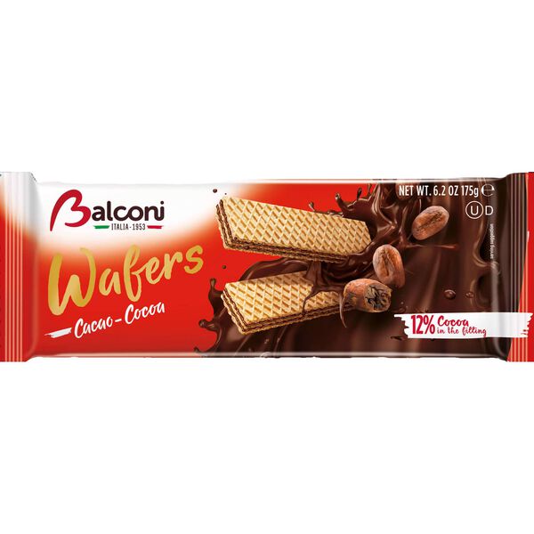 Bolachas Wafers Chocolate Balconi