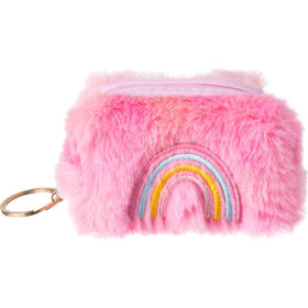 Porta Moedas Peluche Arco íris