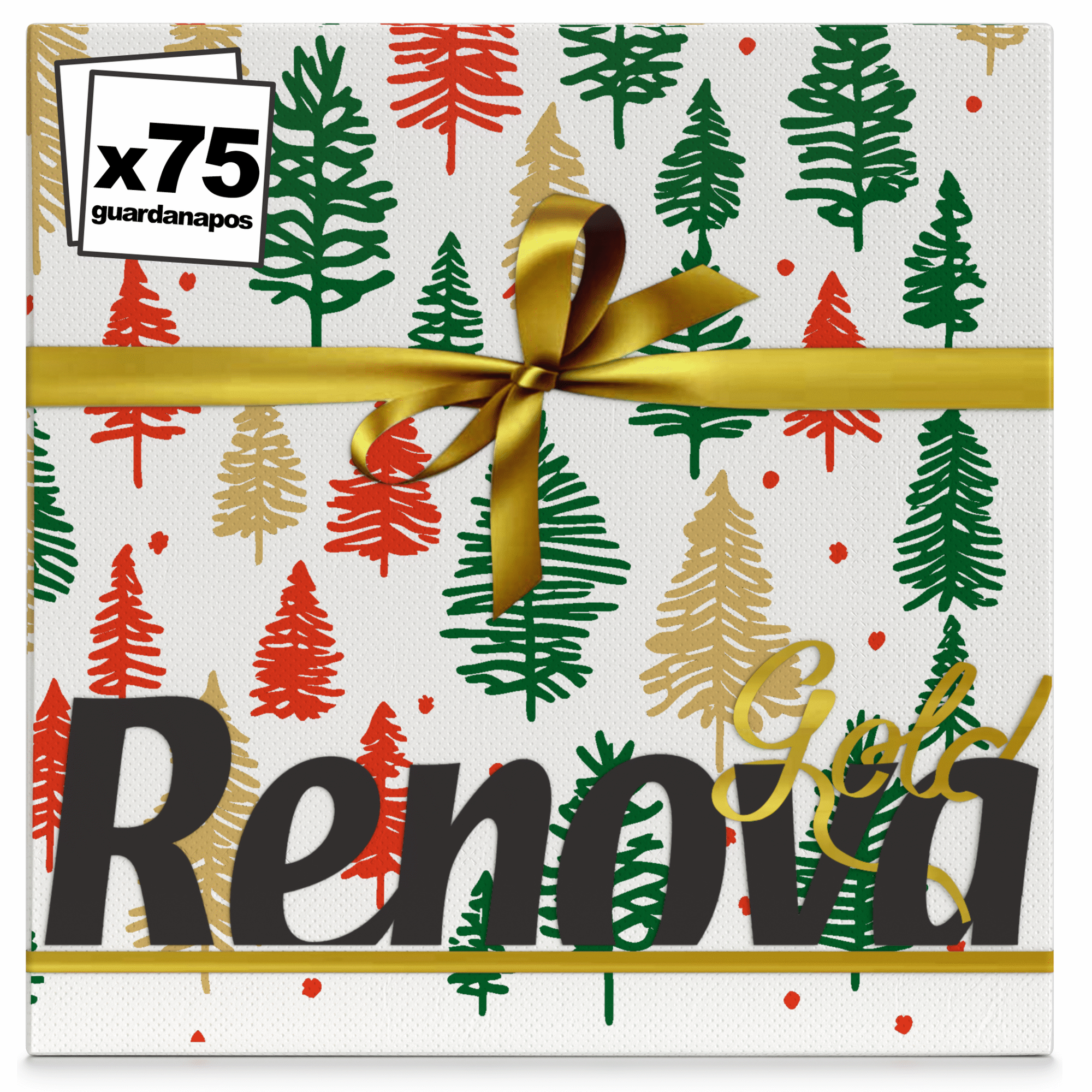 Guardanapos 2 Folhas Natal Gold Renova
