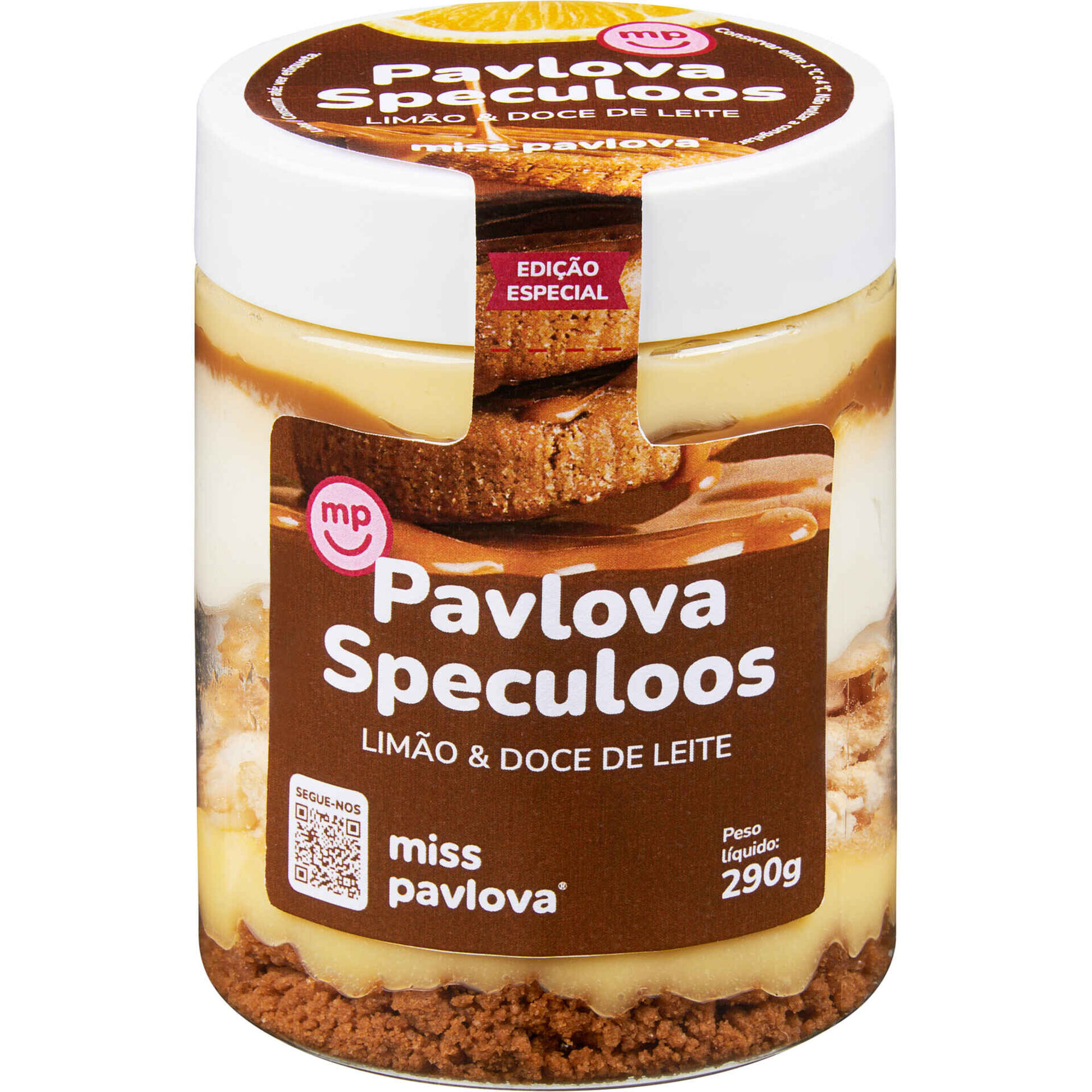 Pavlova Speculoos, Lim&atilde;o e Doce de Leite Miss Pavlova