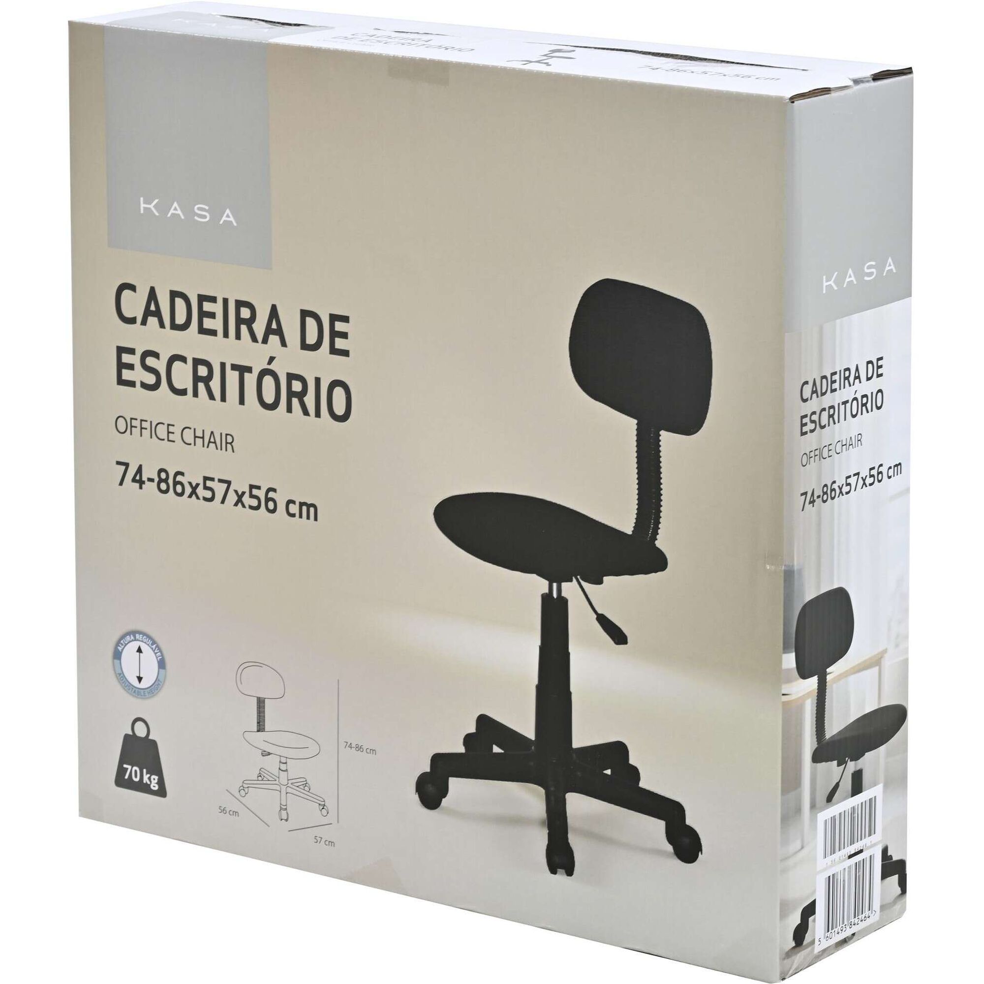 Cadeira de Escrit&oacute;rio B&aacute;sica Intemporal Kasa