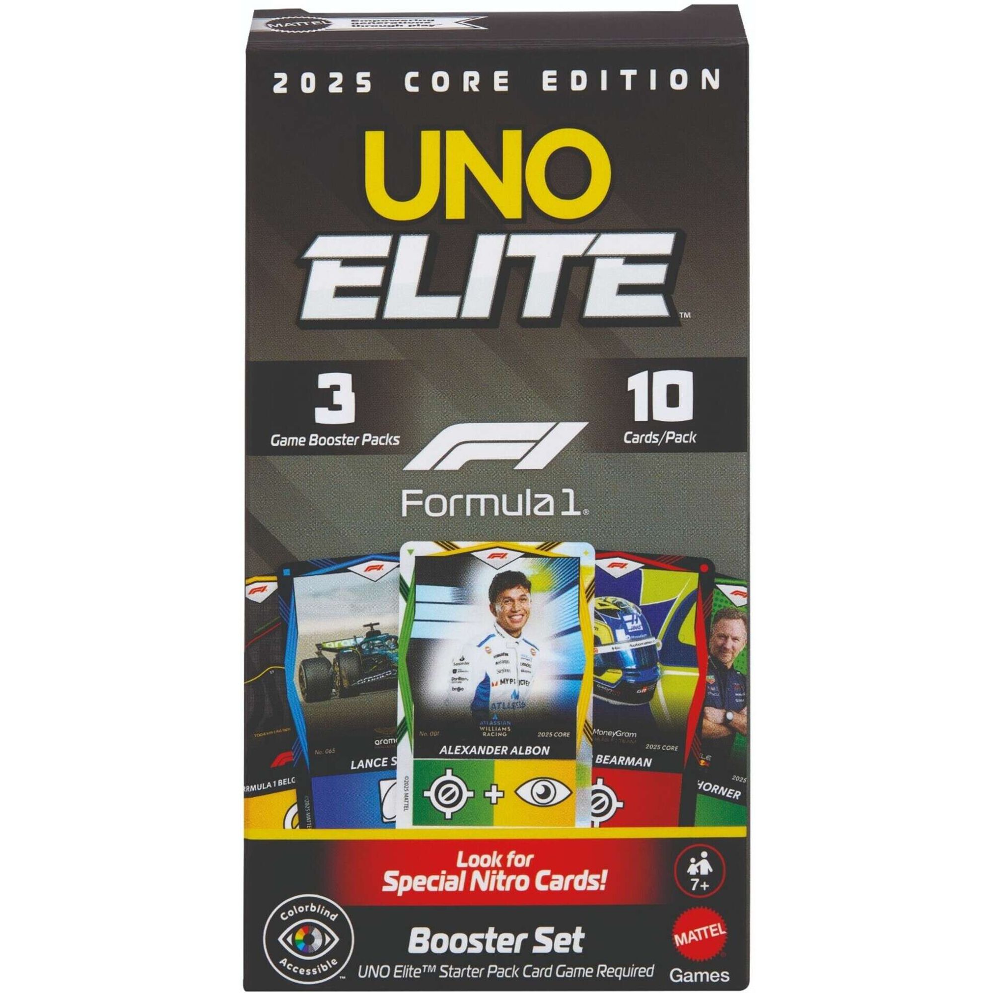 UNO - Jogo de Cartas UNO Elite F&oacute;rmula 1 Pack Refor&ccedil;o