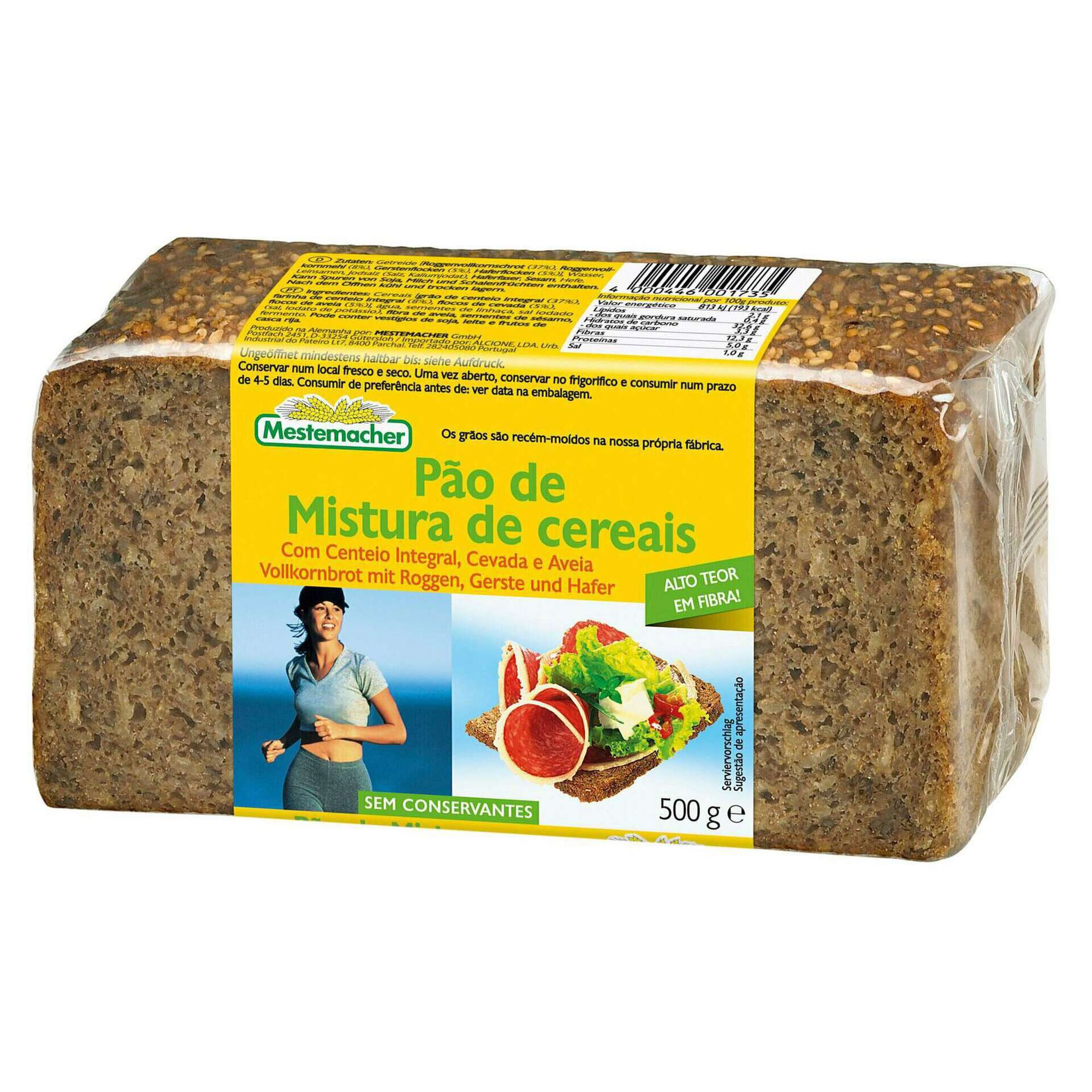 P&atilde;o de Mistura 4 Cereais Mestemacher
