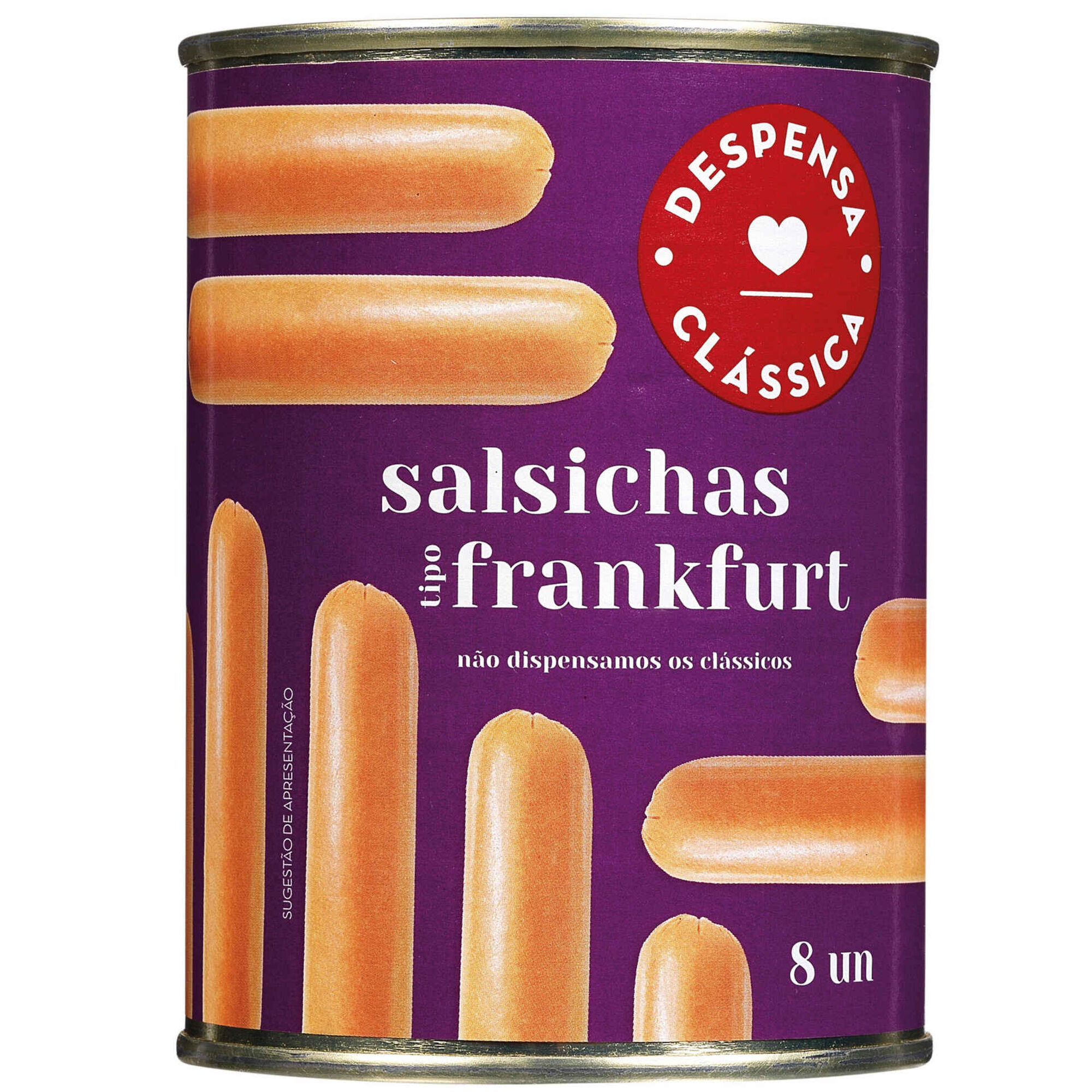 Salsichas Tipo Frankfurt Lata 8 un