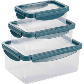 Conjunto 3 Caixas Herm&eacute;ticas para Alimentos Bazar&atilde;o