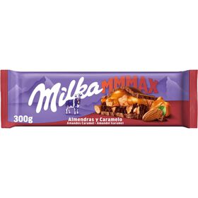 Tablete de Chocolate com Am&ecirc;ndoa e Caramelo Milka