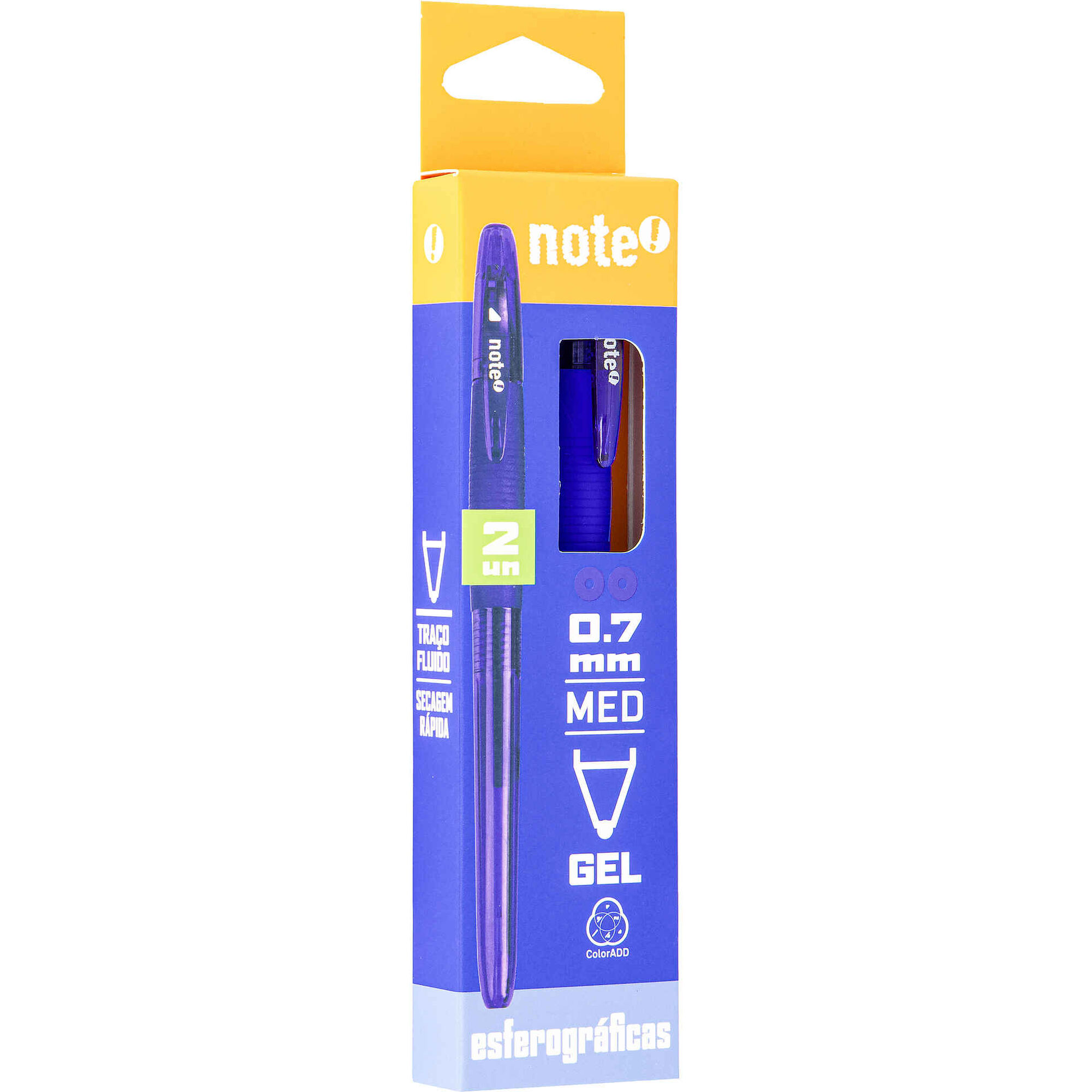 Conjunto 2 Canetas de Tinta Gel Azul Note!