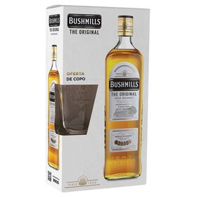 Bushmills Whisky Irish com copo