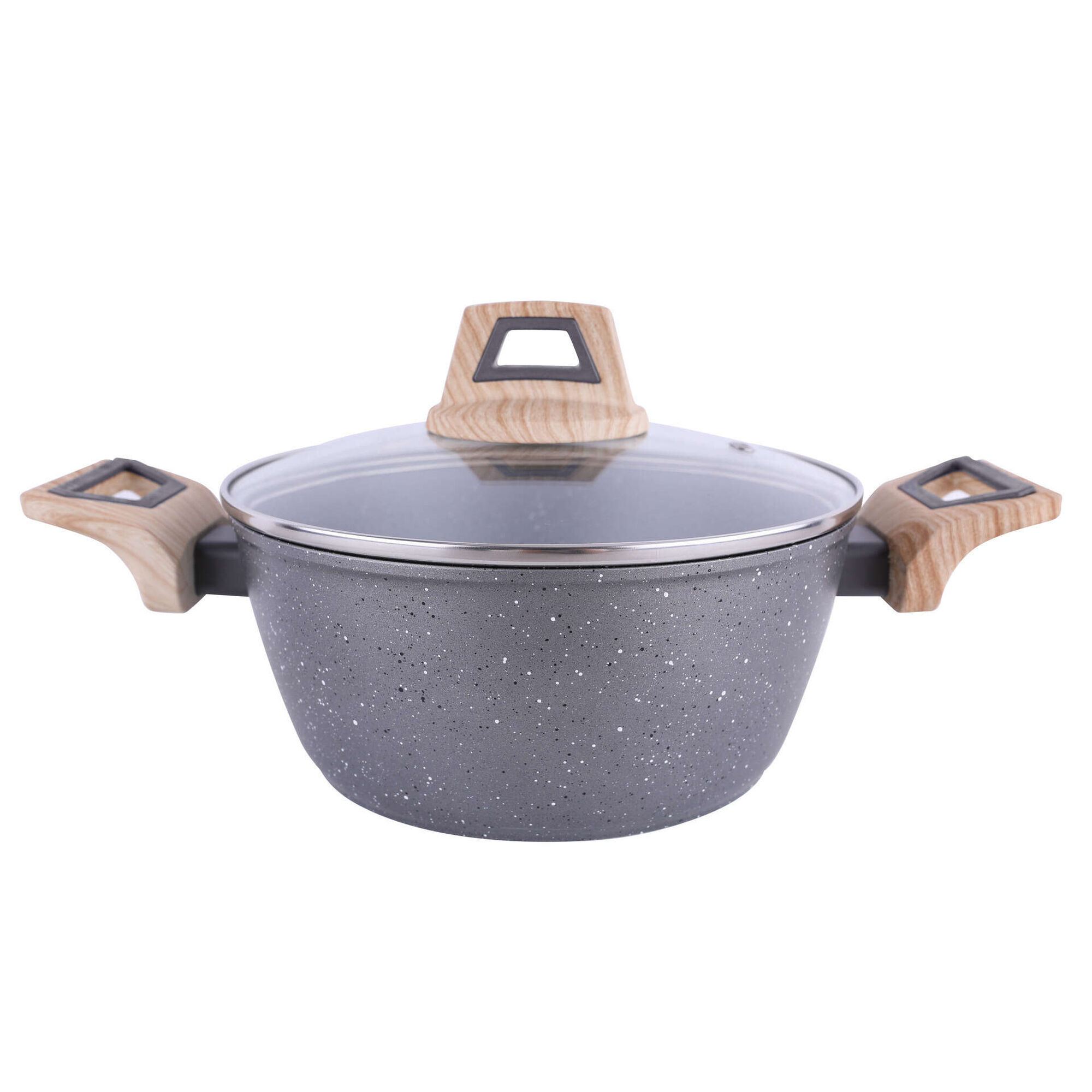 Ca&ccedil;arola Antiaderente Alum&iacute;nio Wood Stone