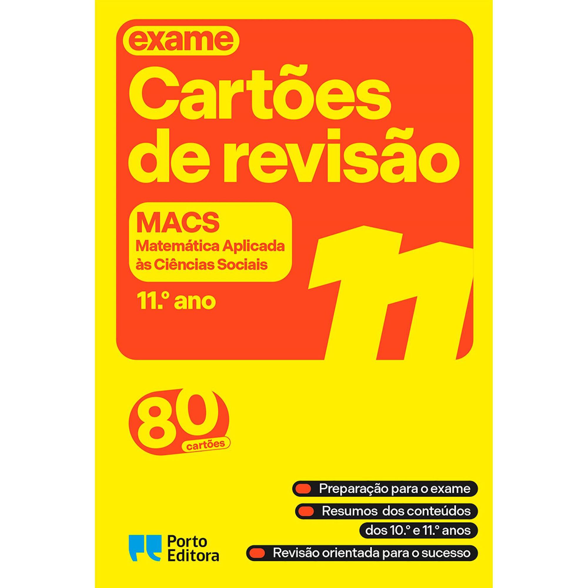Cart&otilde;es de Revis&atilde;o - Livro Matem&aacute;tica Aplicada &agrave;s Ci&ecirc;ncias Sociais - 11.&ordm; Ano