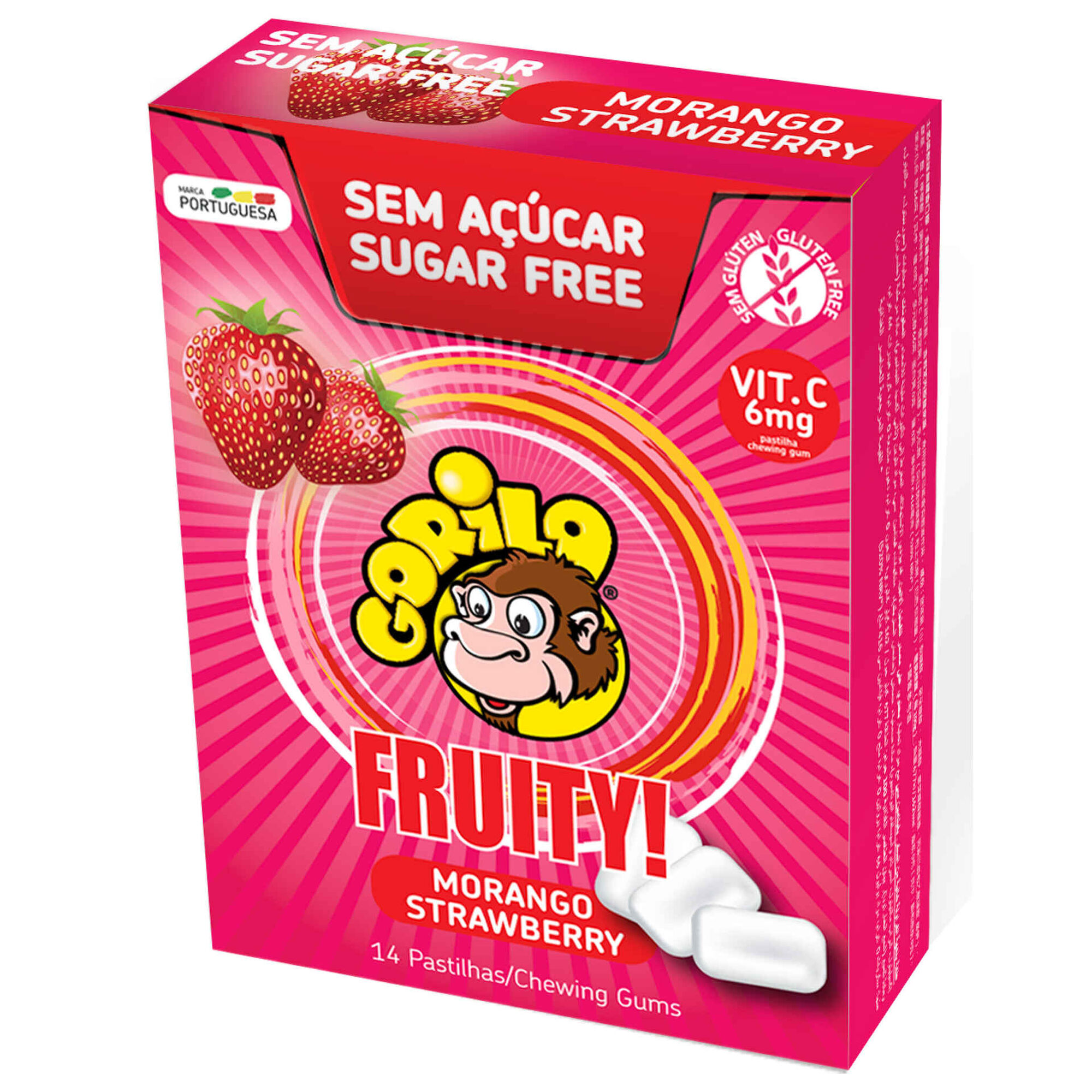 Drageias Gorila Go Fruity Morango