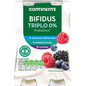 Iogurte Líquido Bifidus Triplo 0% Frutos Silvestres sem Lactose Iogurte Líquido Bifidus Triplo 0% Frutos Silvestres sem Lactose