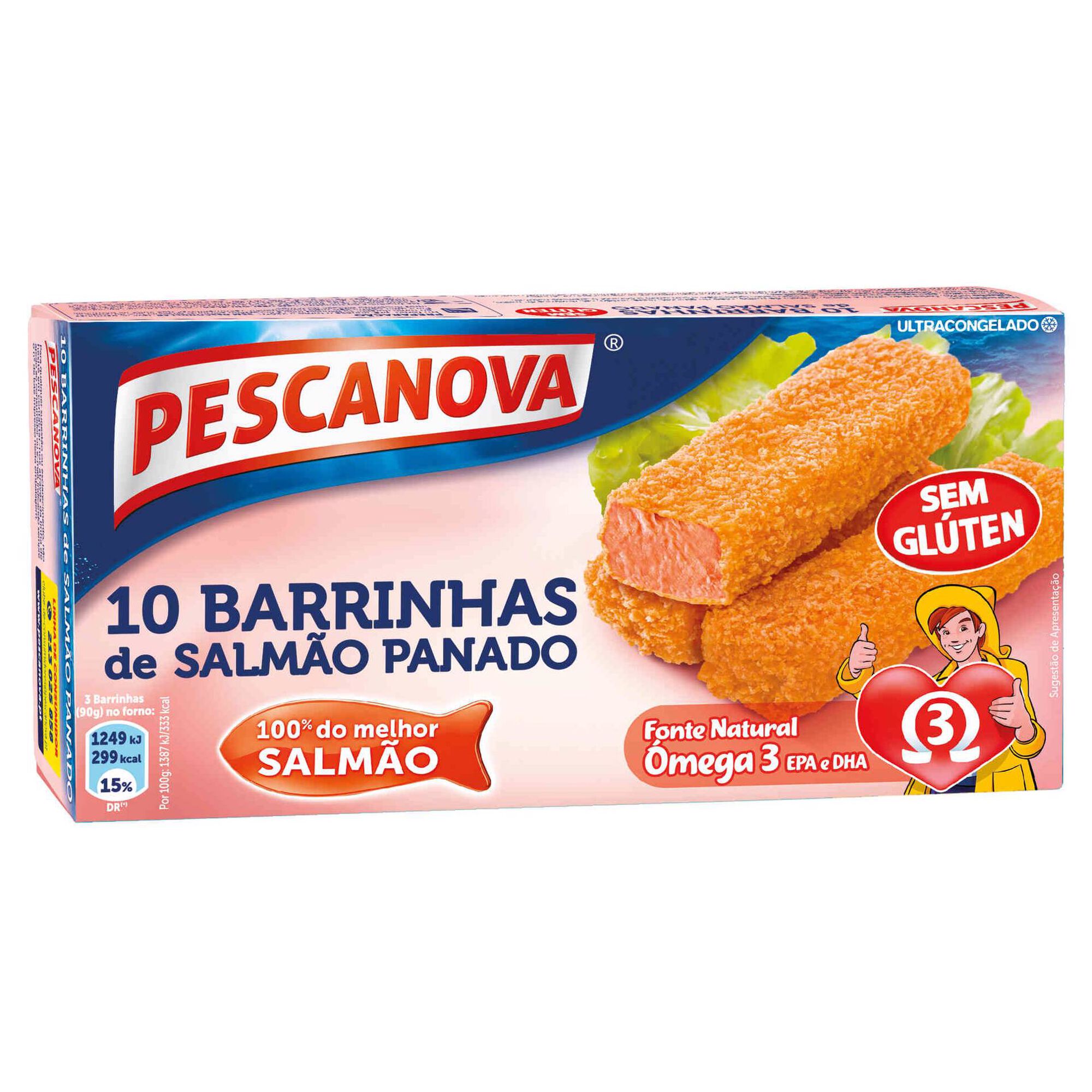 Barrinhas de Salmão sem Glúten