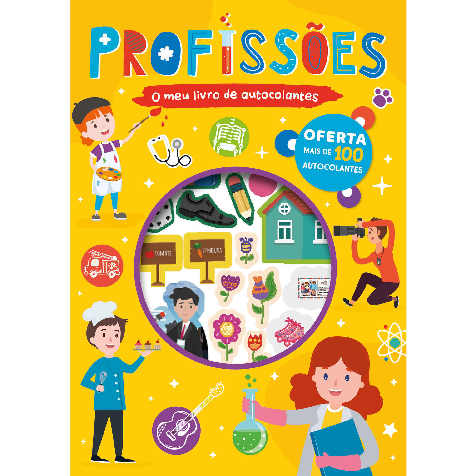 O Meu Livro de Autocolantes - Profissões