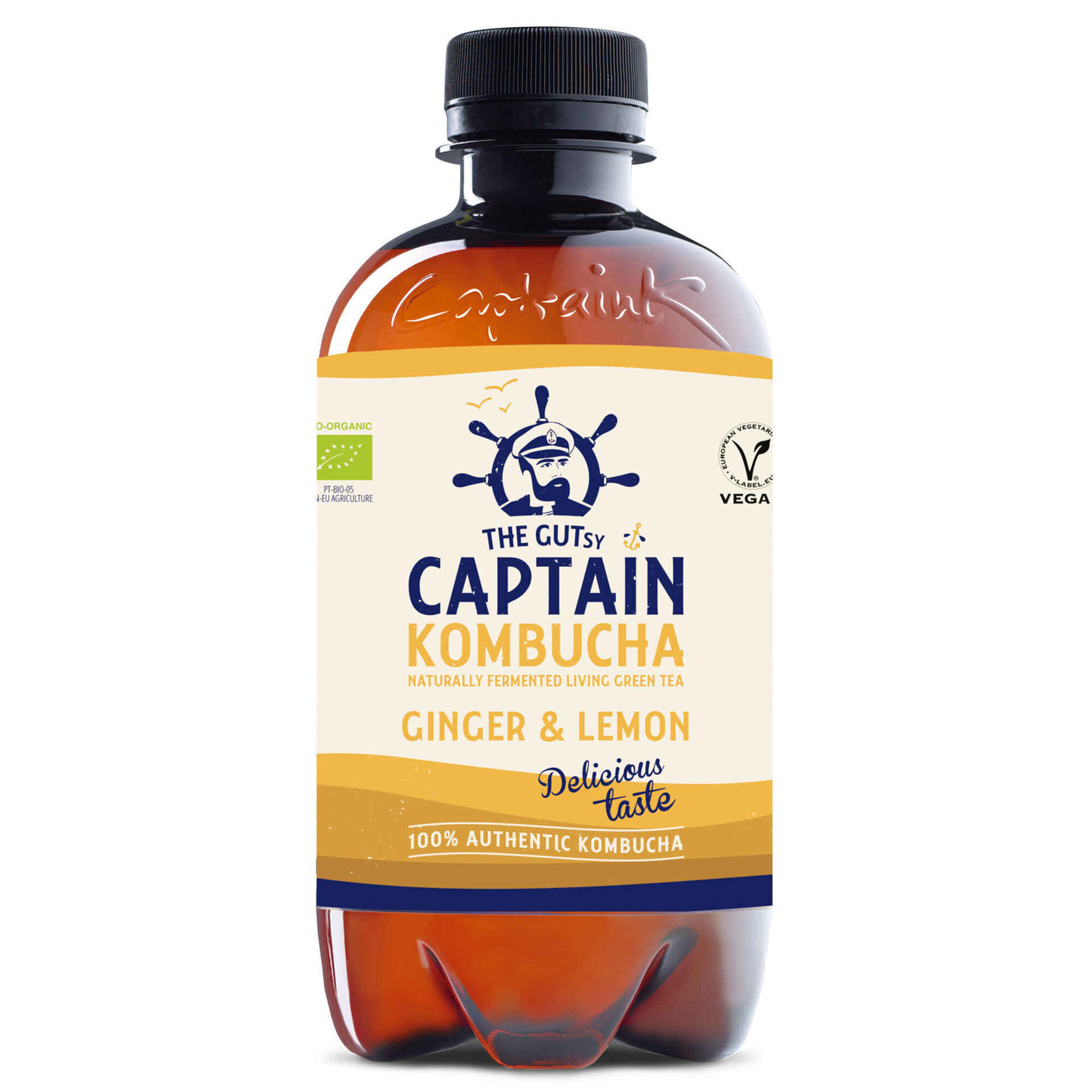 Bebida Kombucha Gengibre e Limão