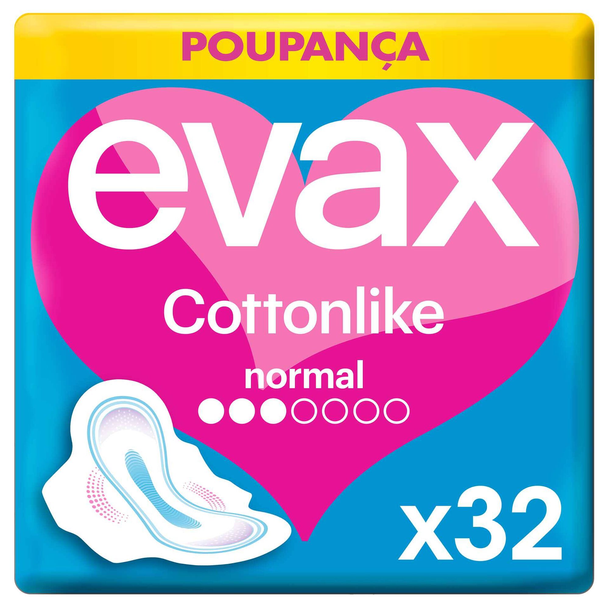 Pensos Higiénicos Cottonlike Normal com Abas
