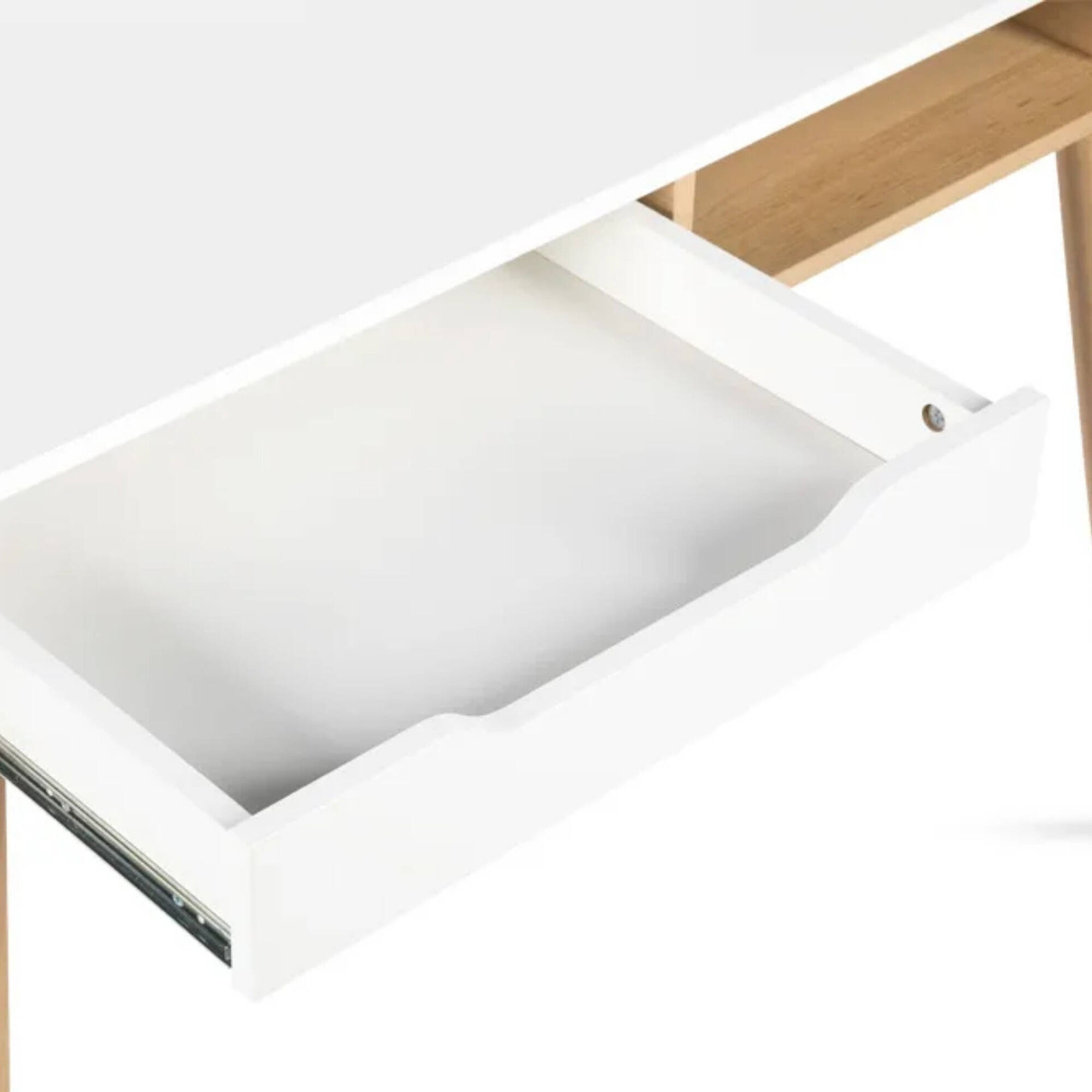 Secretária com Arrumação Faia e Branco Sofie