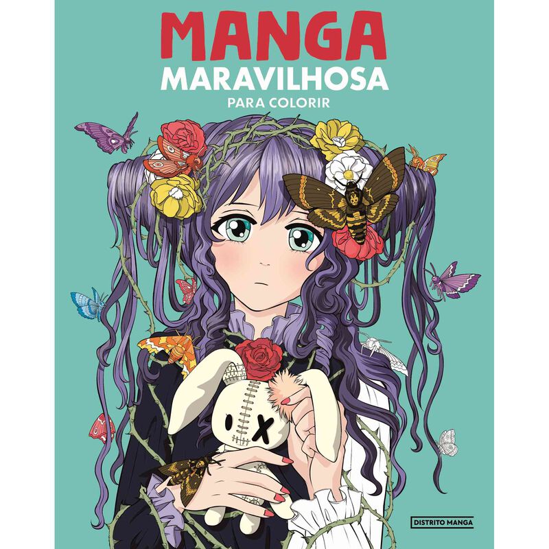 Manga Maravilhosa para Colorir de Distrito Manga