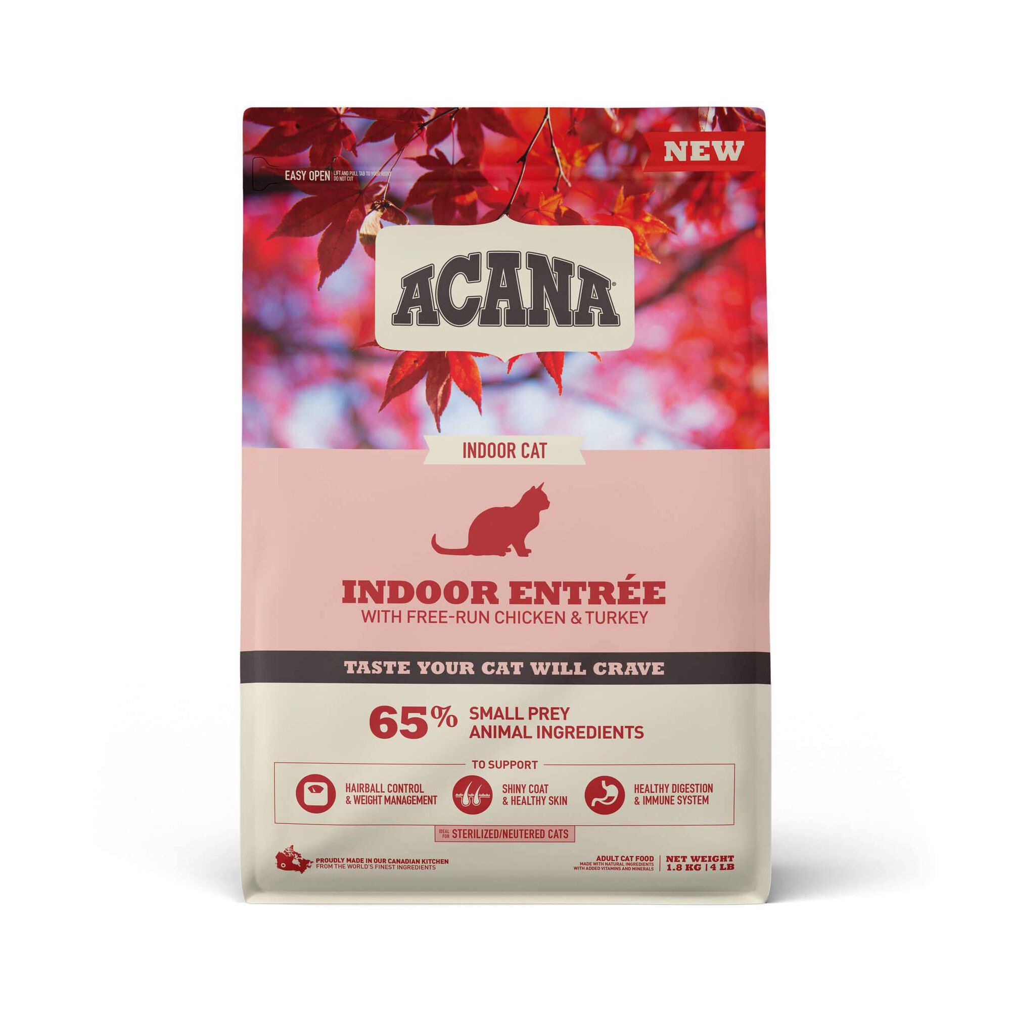 Ra&ccedil;&atilde;o para Gato Indoor Entr&eacute;e Acana
