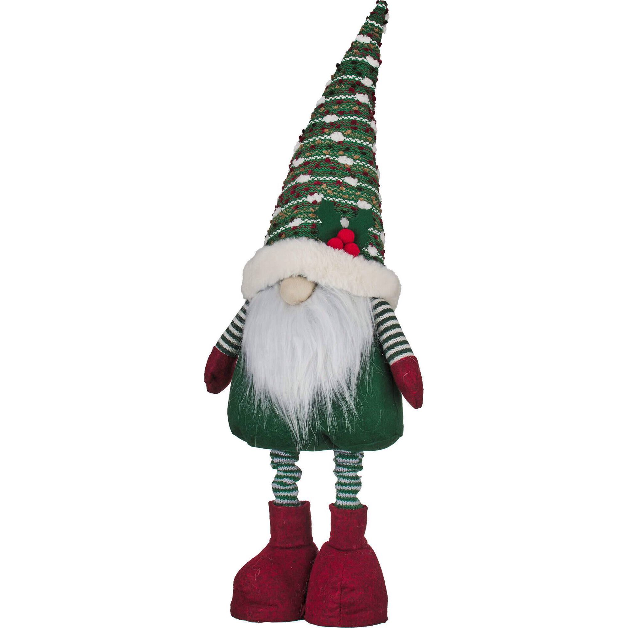 Gnomo Verde Azevinho em Pé 70cm