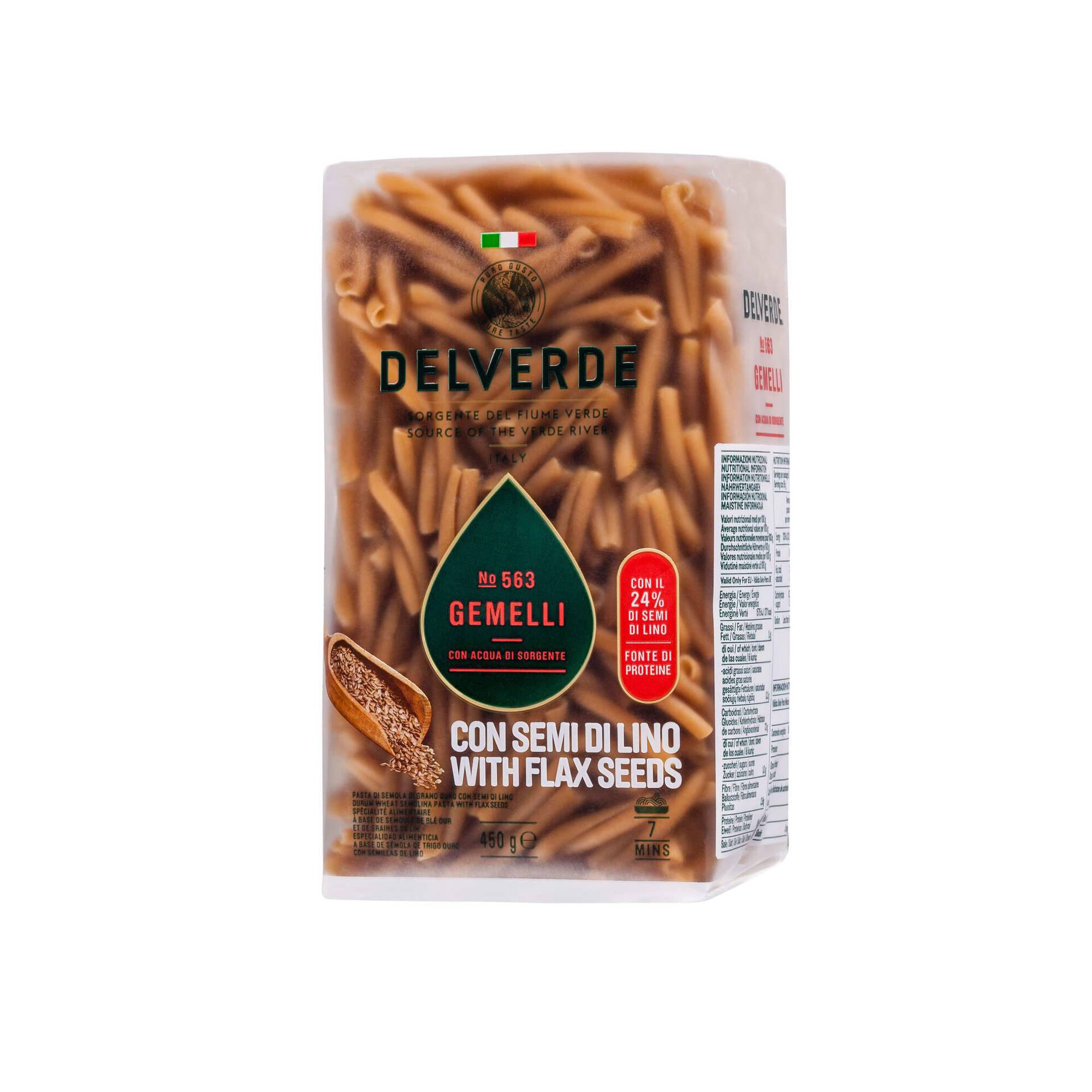 Massa Gemelli com Sementes de Linhaça Massa Gemelli com Sementes de Linhaça