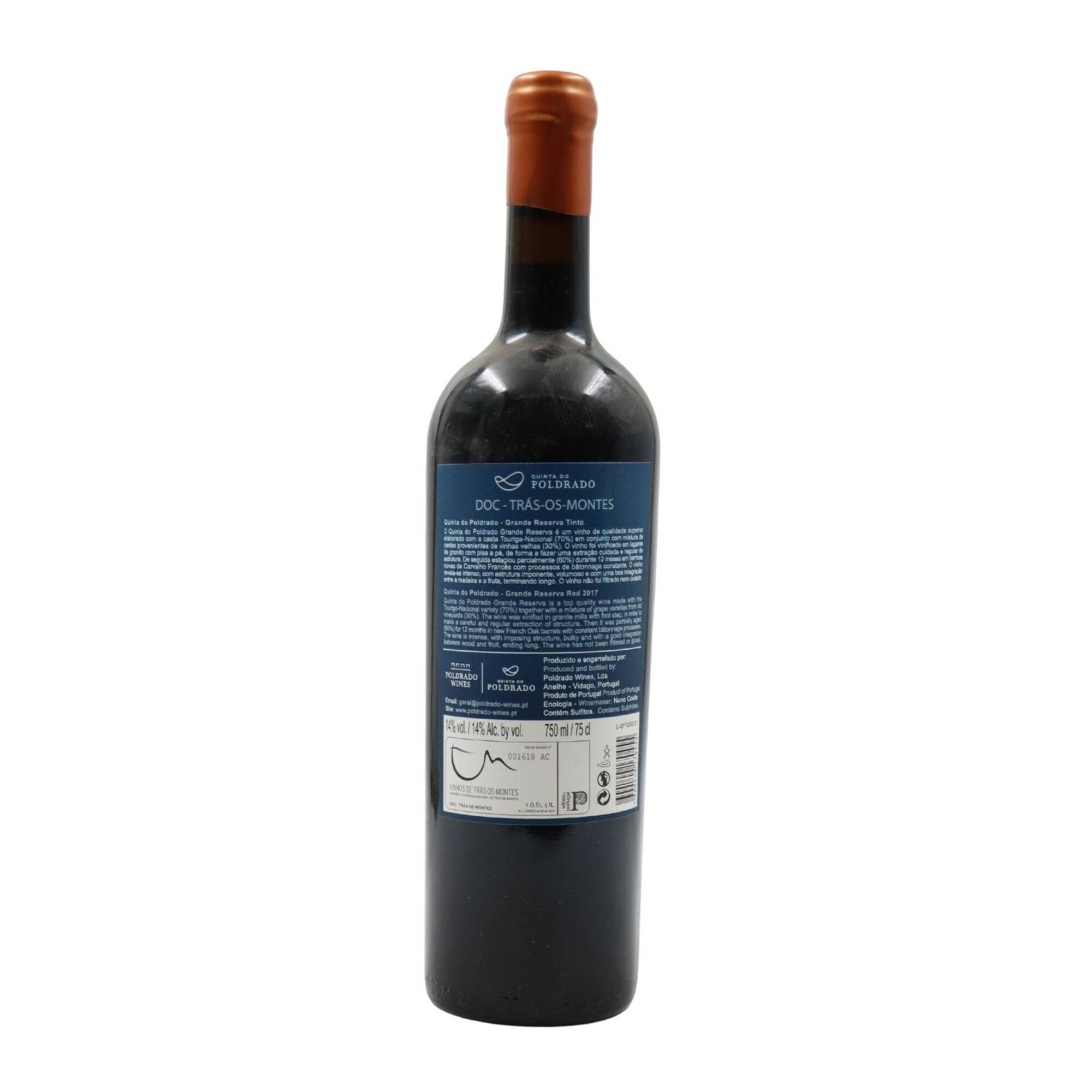 Quinta Do Poldrado Grande Reserva Tr&aacute;s Os Montes Vinho Tinto