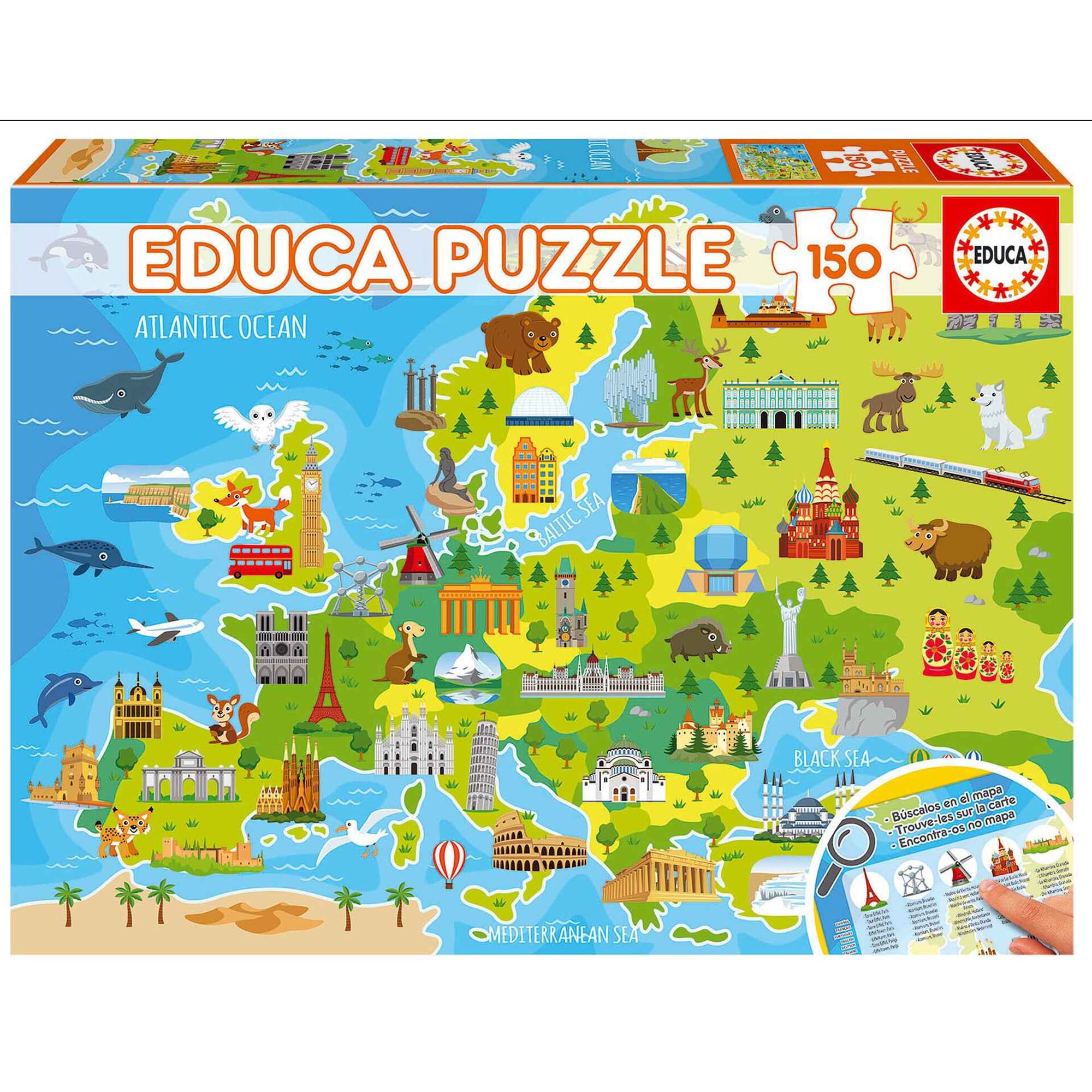 Educa - Puzzle Mapa da Europa 150 Pe&ccedil;as