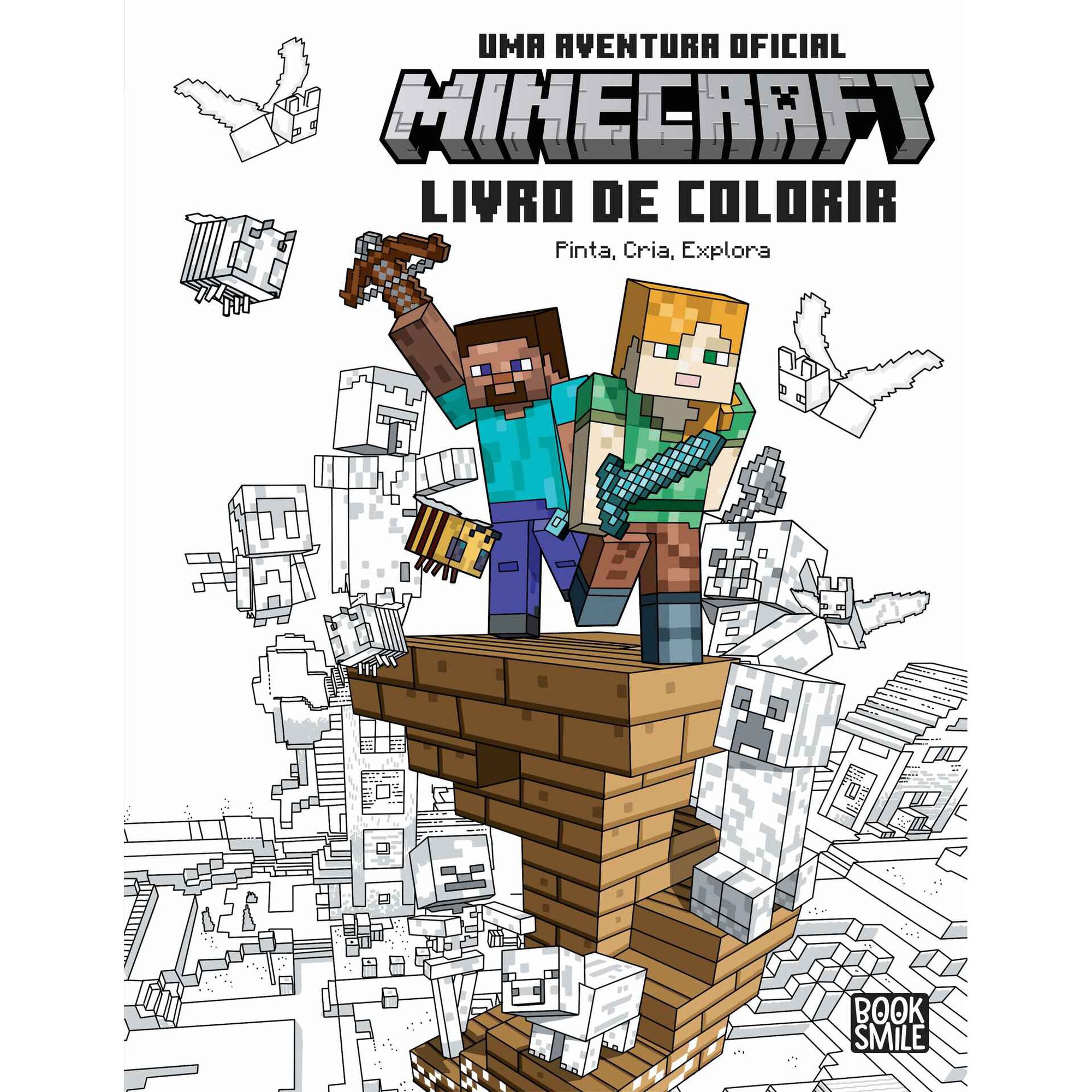 Uma Aventura Minecraft - Livro de Colorir