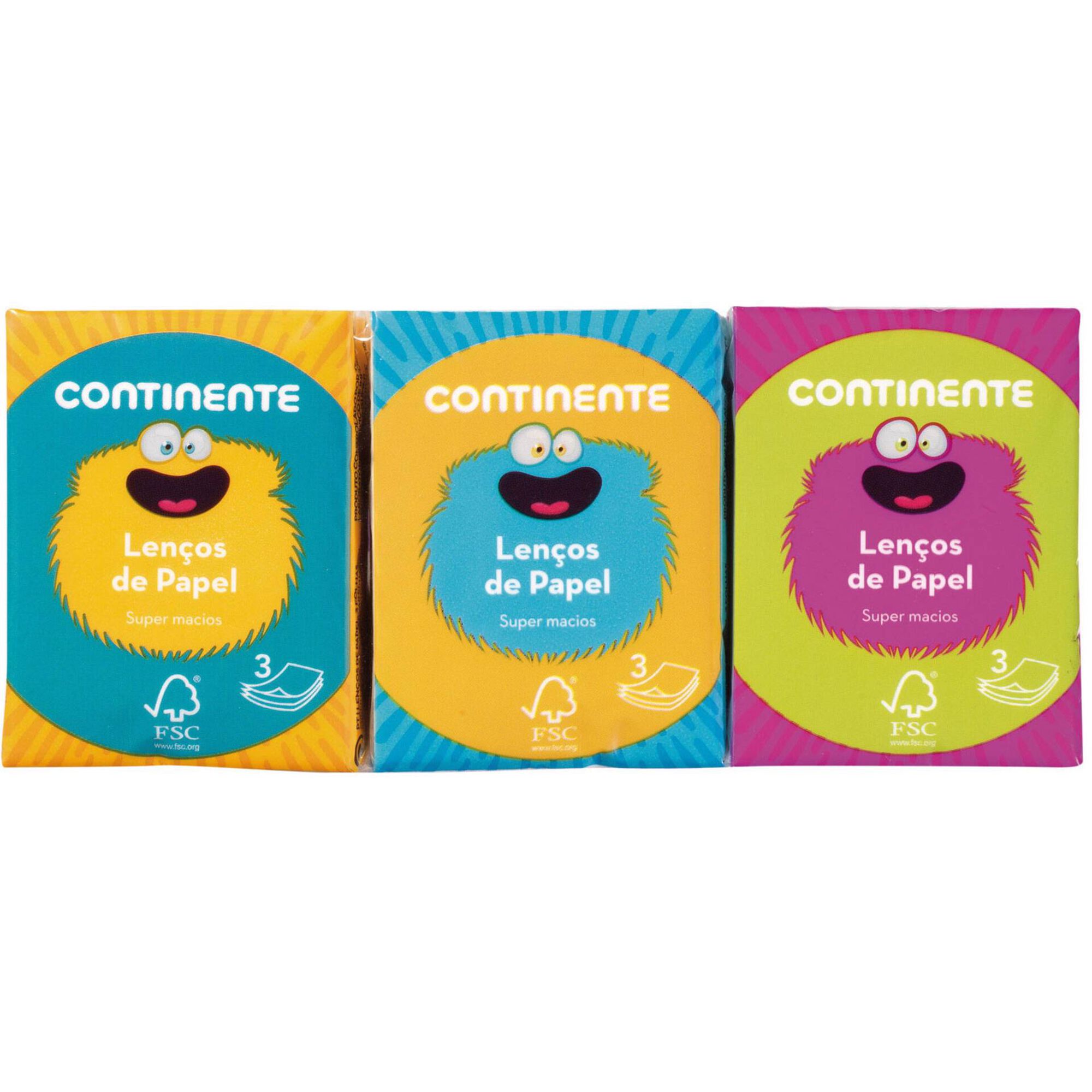 Lenços de Bolso Infantil 3 Folhas