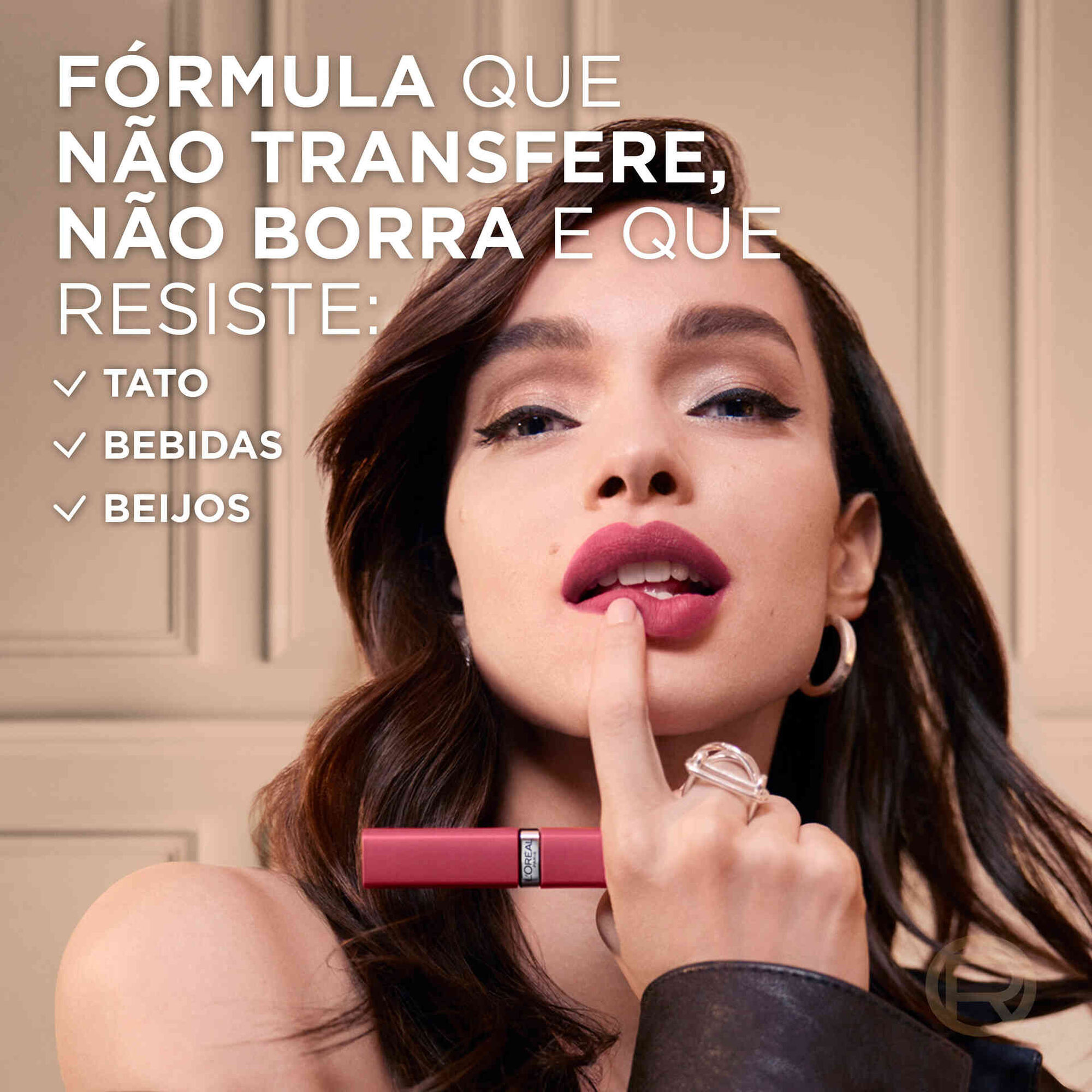 Batom L&iacute;quido Matte Resistance 245 French Kiss L'Or&eacute;al Paris