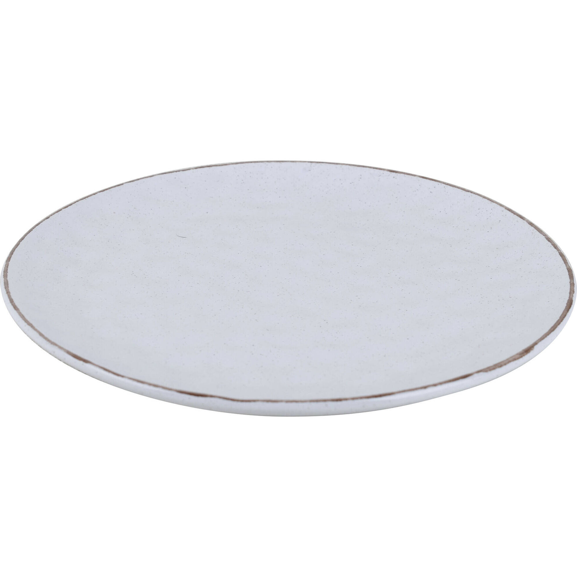 Prato Sobremesa 19cm Martelado Branco Kasa