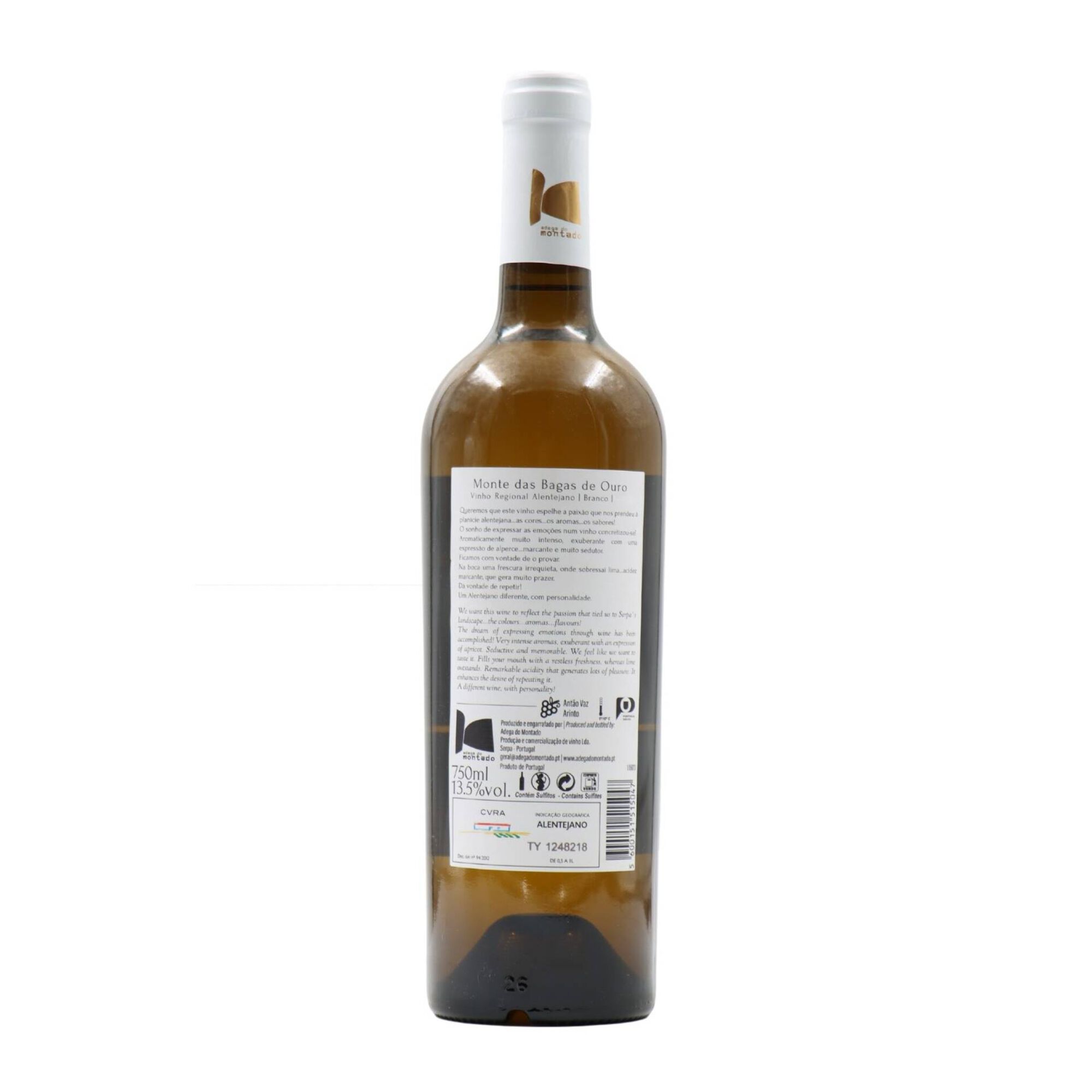 Monte Das Bagas De Ouro Ant&atilde;o Vaz Reserva Alentejano Vinho Branco