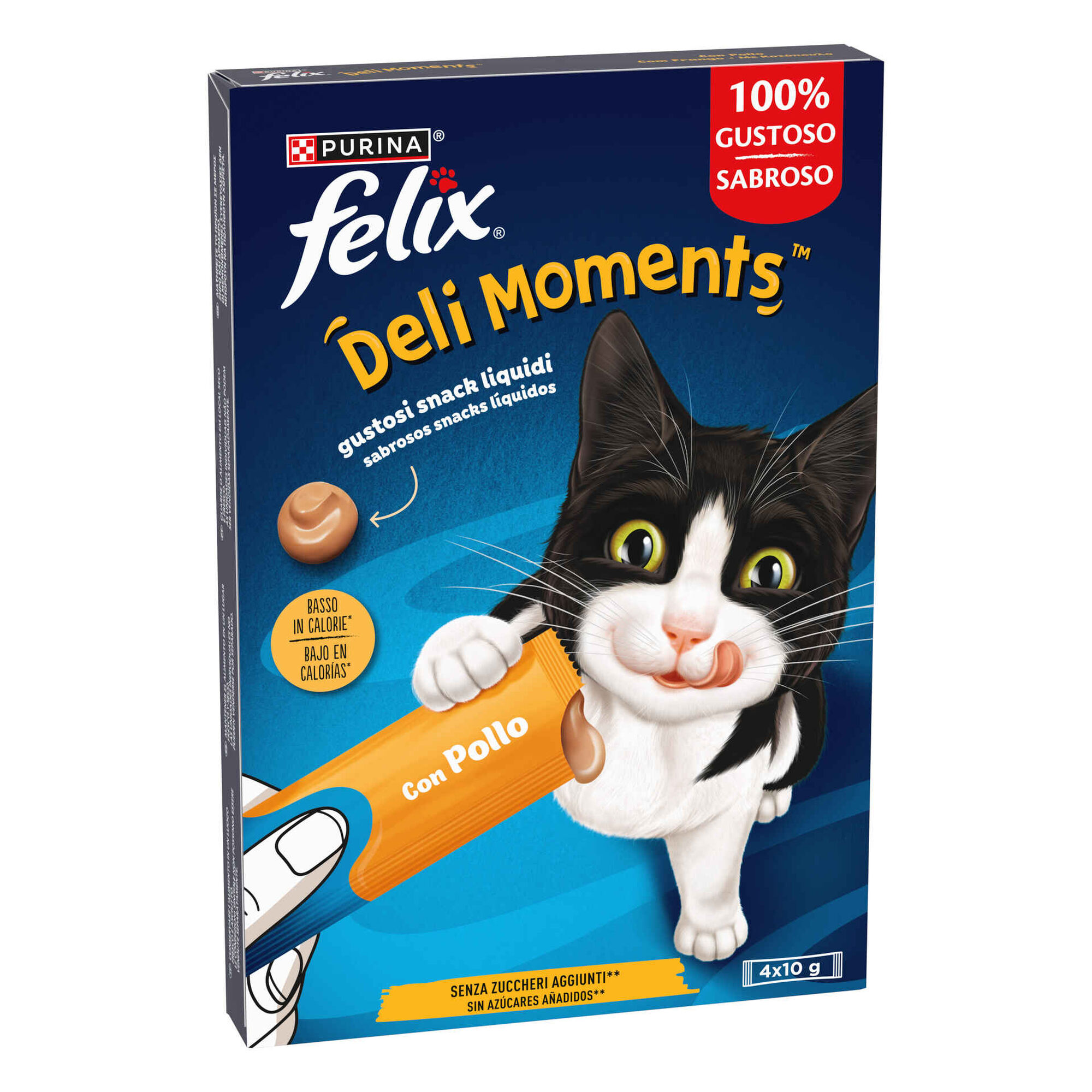 Snack Líquido para Gato Deli Moments Frango Saquetas