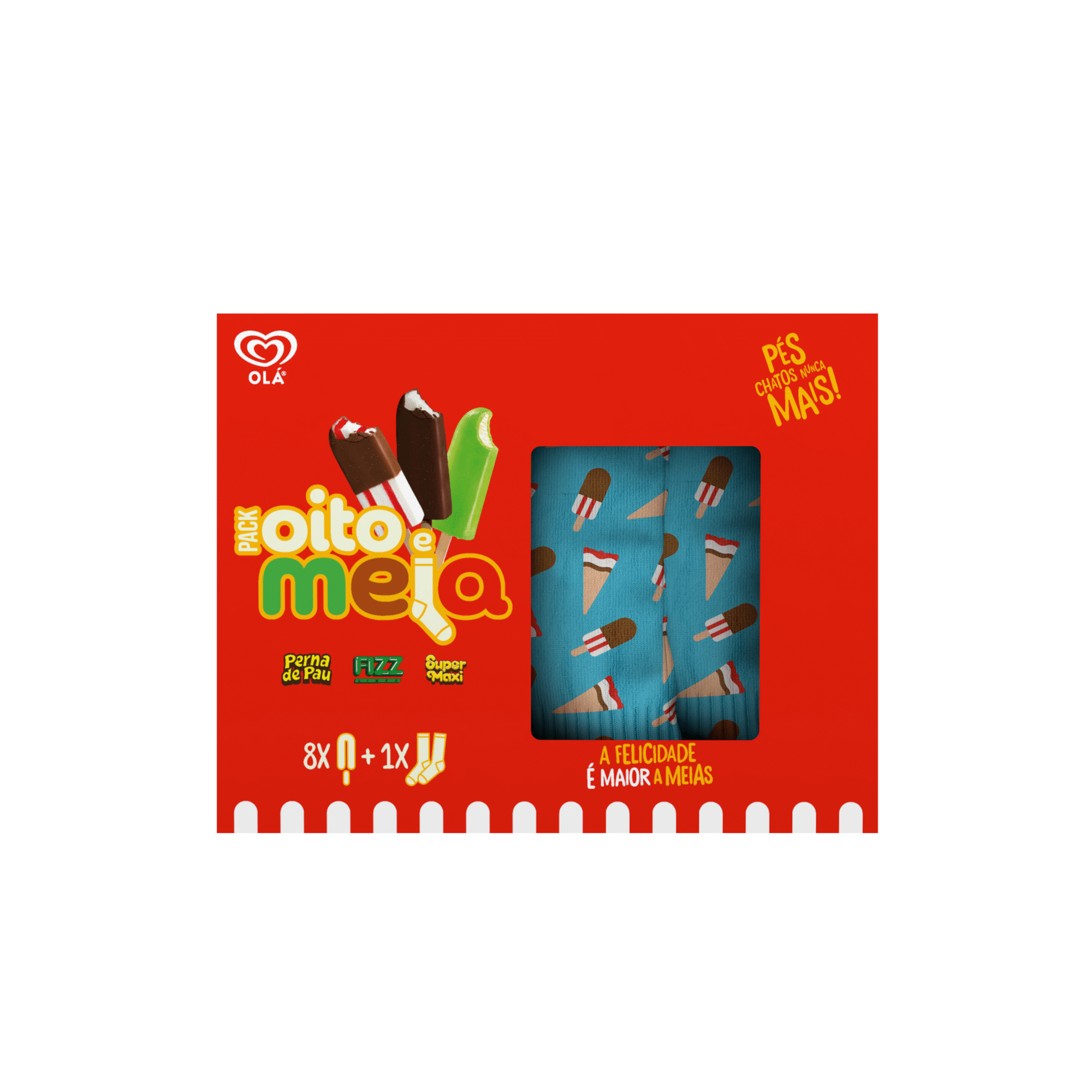 Pack de Gelados Oito e Meia Ol&aacute;