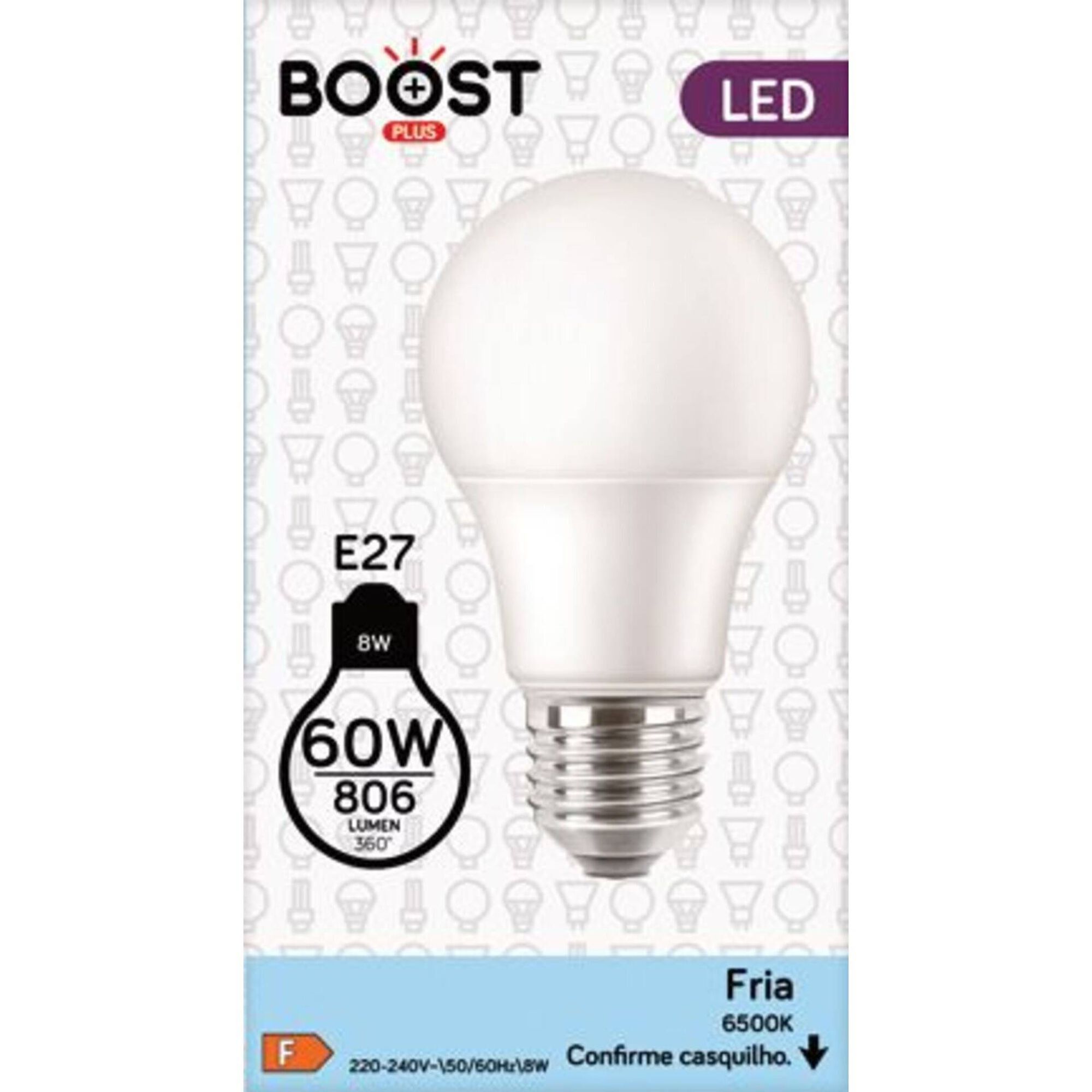L&acirc;mpada LED Basic Standard E27 6500K 60W Boost