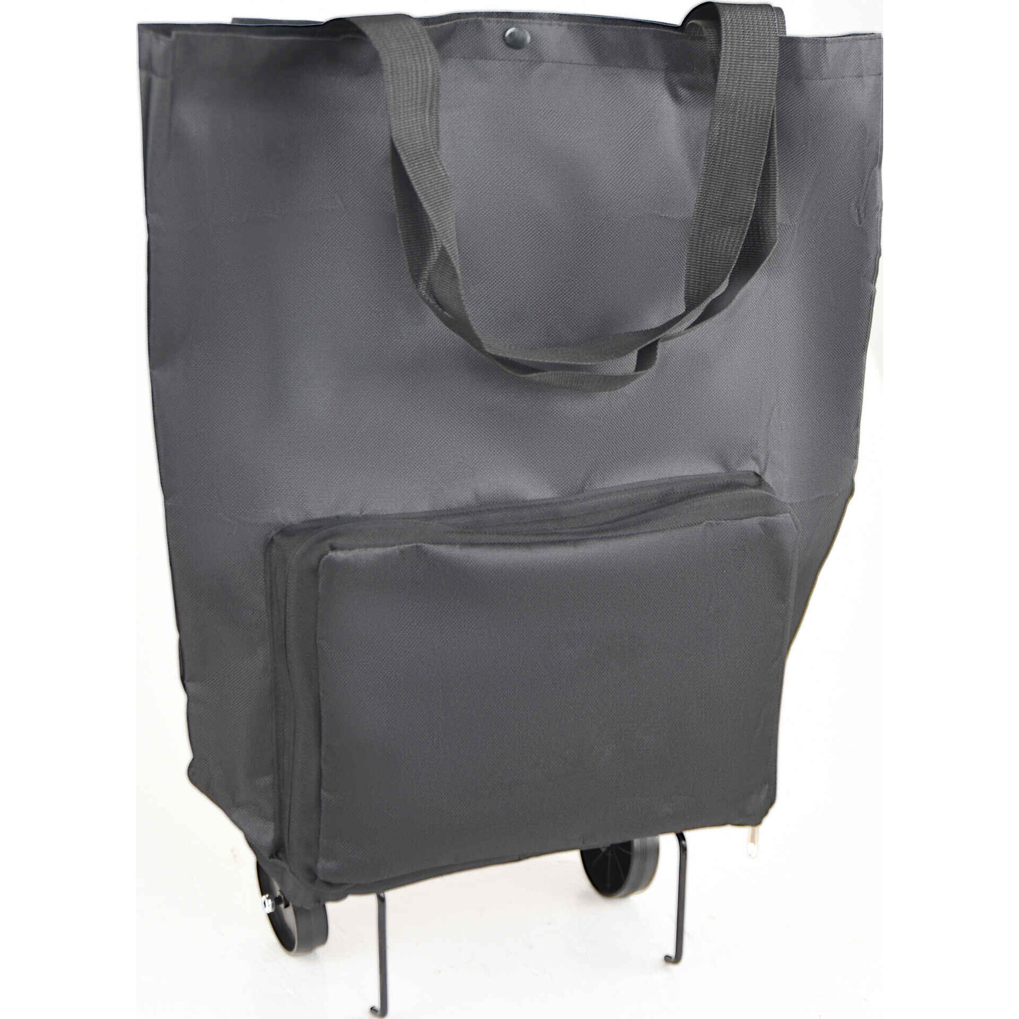 Saco de Compras Dobr&aacute;vel Preto Bazar&atilde;o, , hi-res