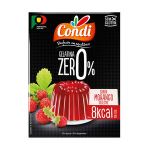 Gelatina em Pó Zero% de Morango Silvestre Condi