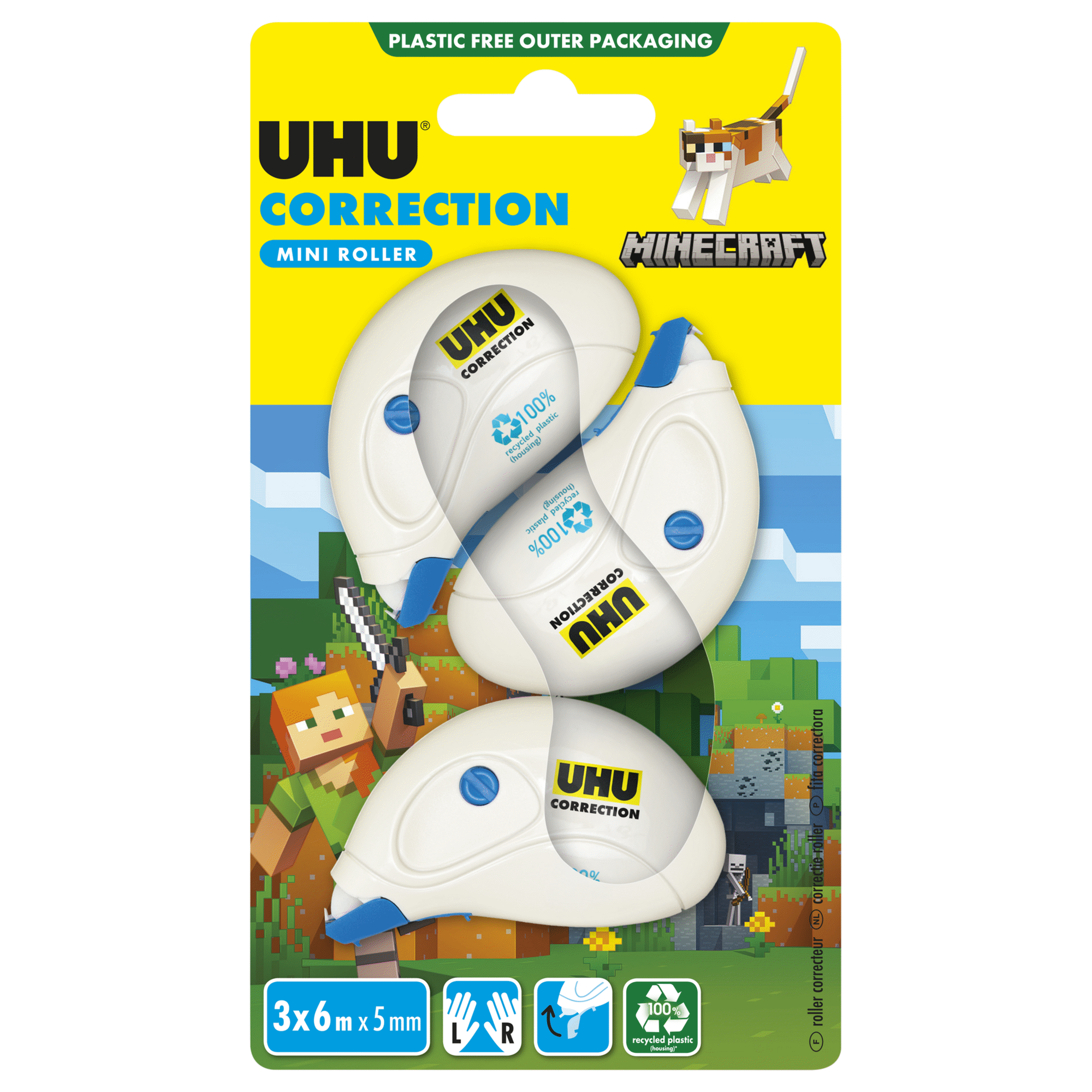 Fita Corretora Mini 5mm x 6m Fita Corretora Mini 5mm x 6m