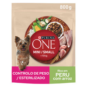 Ra&ccedil;&atilde;o para C&atilde;o Mini Weight Control Per&uacute; e Arroz Purina One Mini
