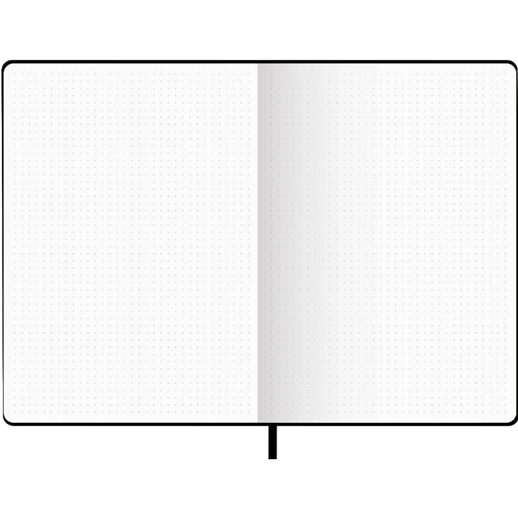 Caderno Agrafado B5 com Elástico Pontilhado