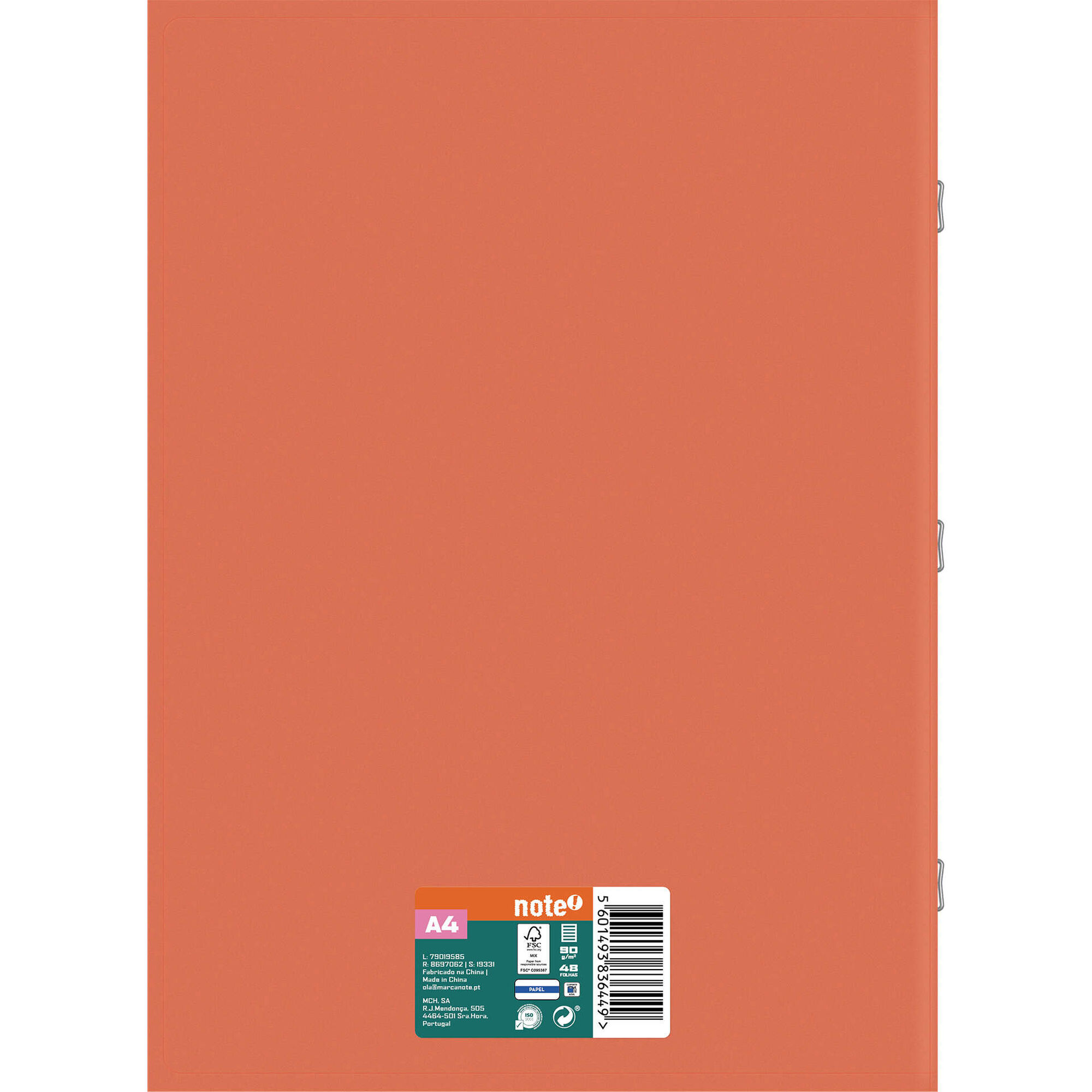 Caderno Agrafado A4 48 Folhas (v&aacute;rias cores) Note!