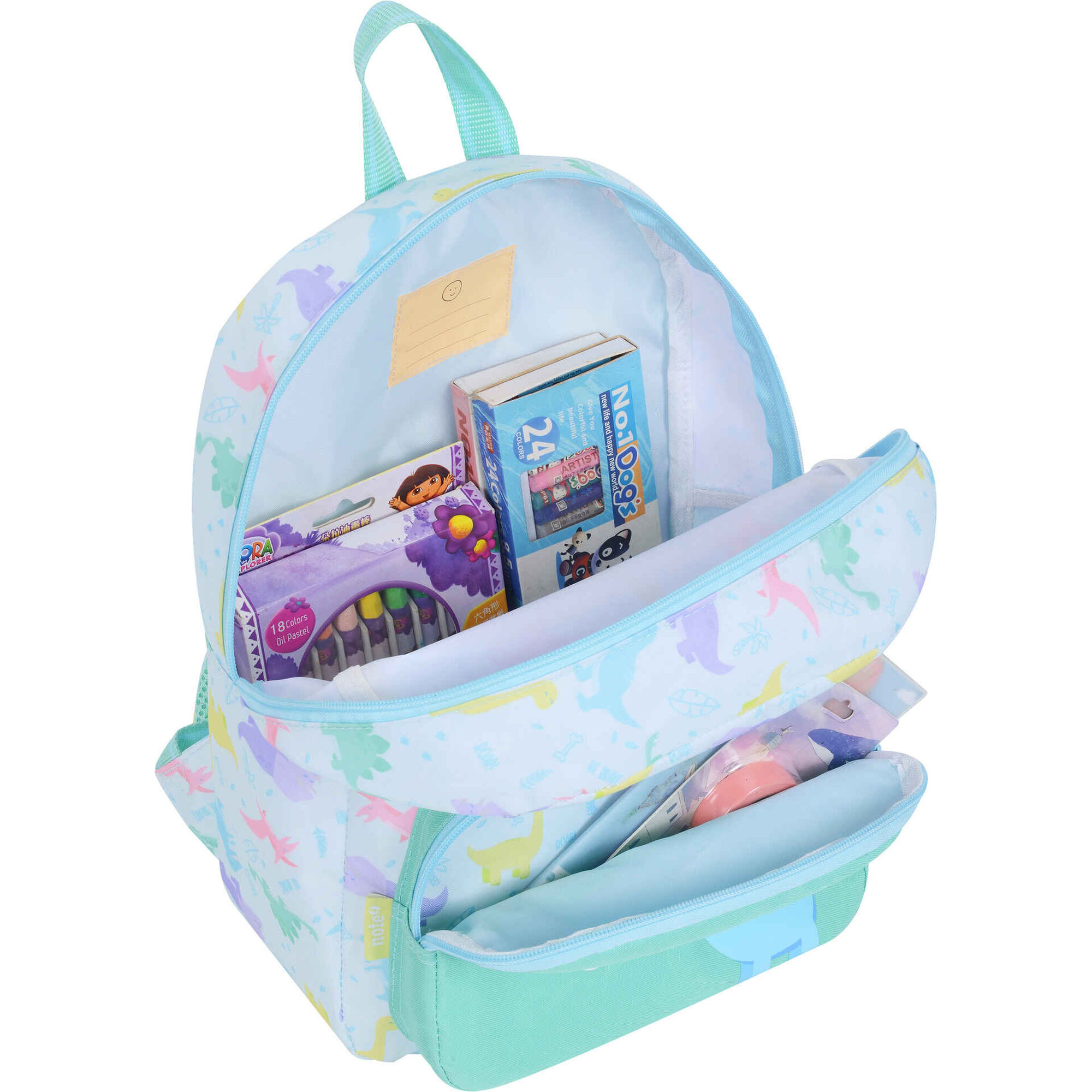 Mochila Azul Baby Dino Note!