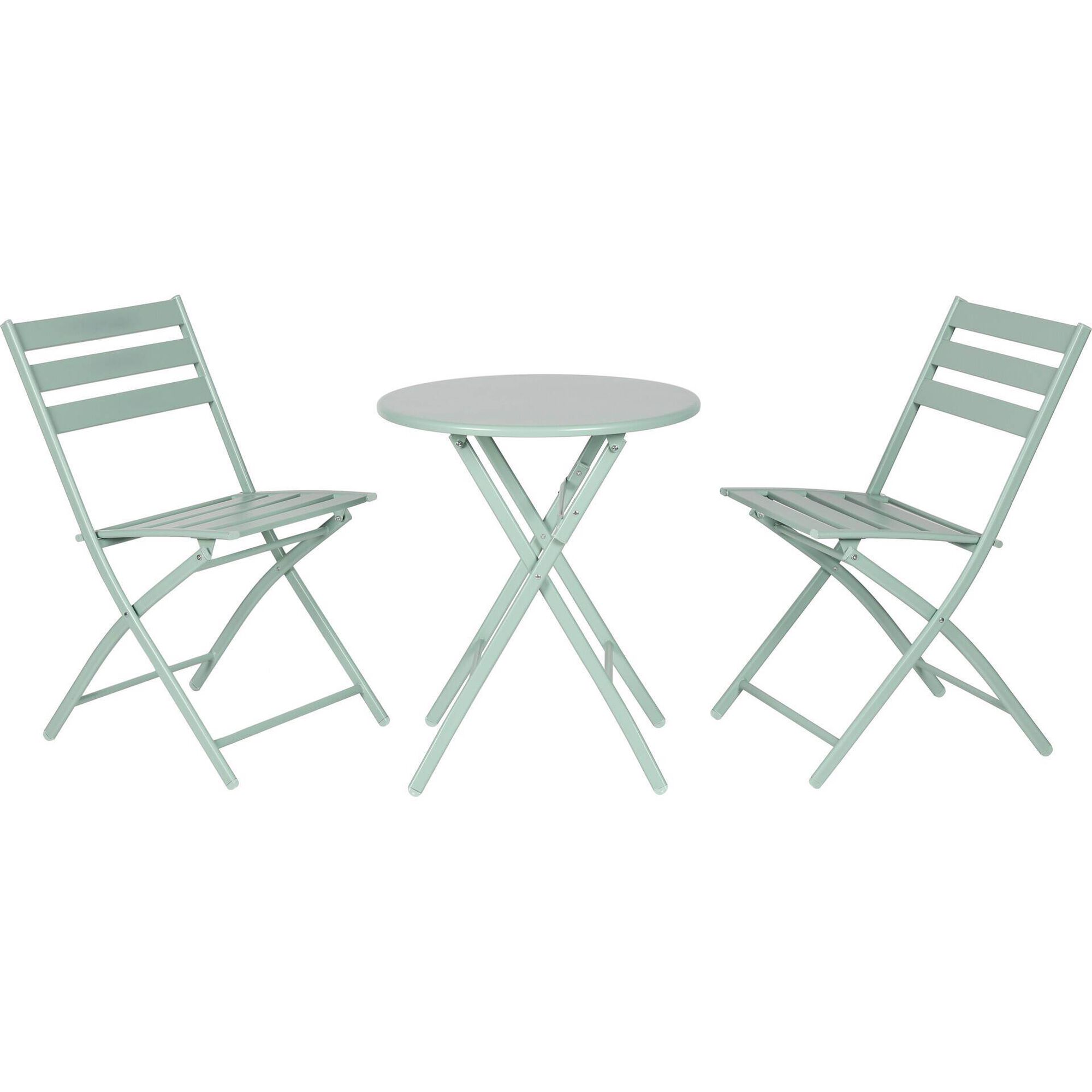 Conjunto de Refei&ccedil;&atilde;o Mesa e 2 Cadeiras Verde A&ccedil;ores Kasa