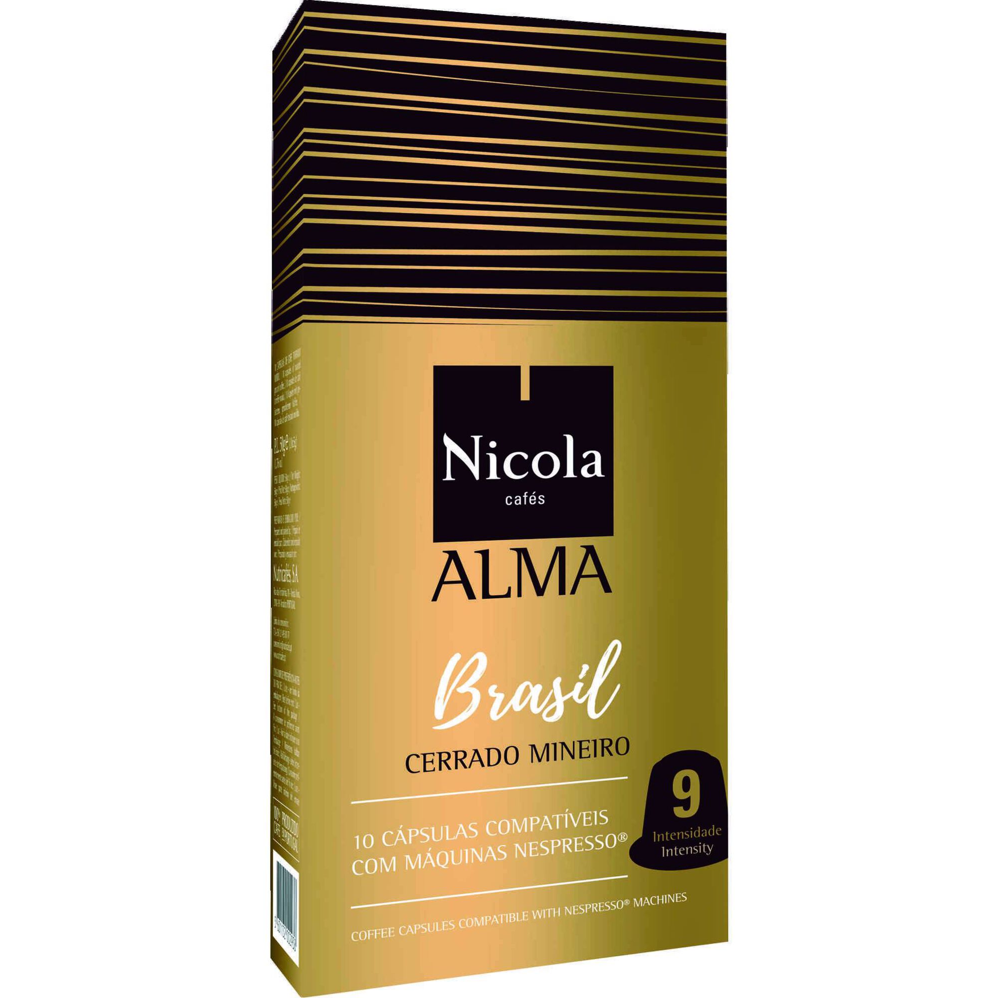 Cápsulas de Café Alma Brasil Compatível com Nespresso Int 9 Cápsulas de Café Alma Brasil Compatível com Nespresso Int 9