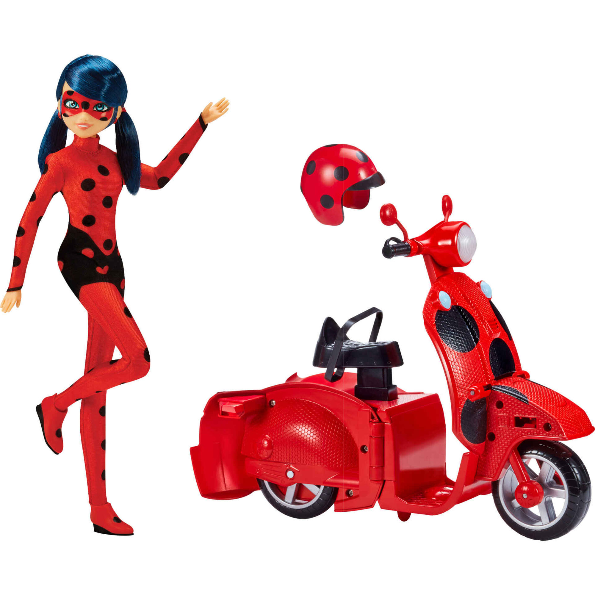 Boneca Ladybug com Scooter N'Go Switch Miraculous