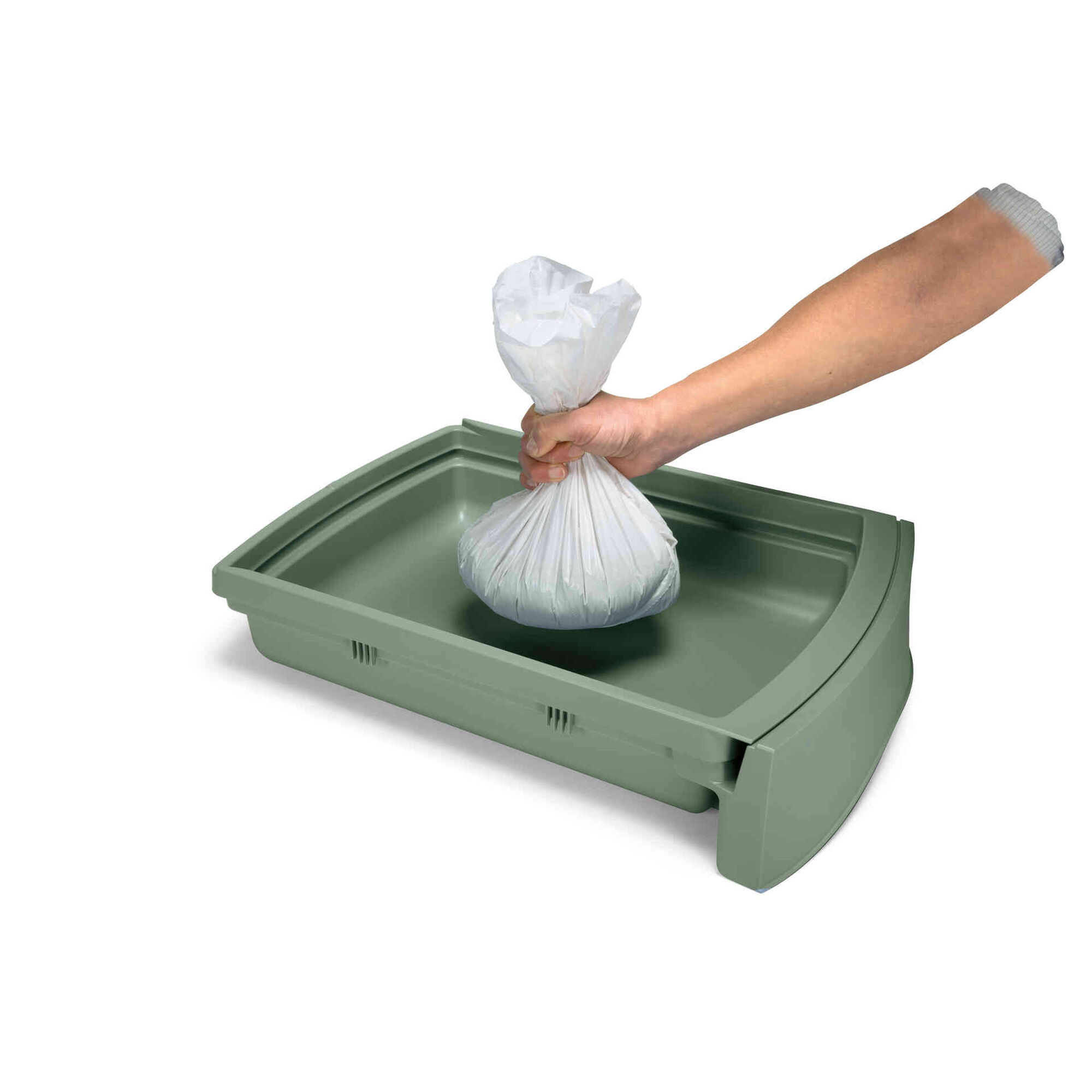 Caixa de Areia para Gato Verde Imac
