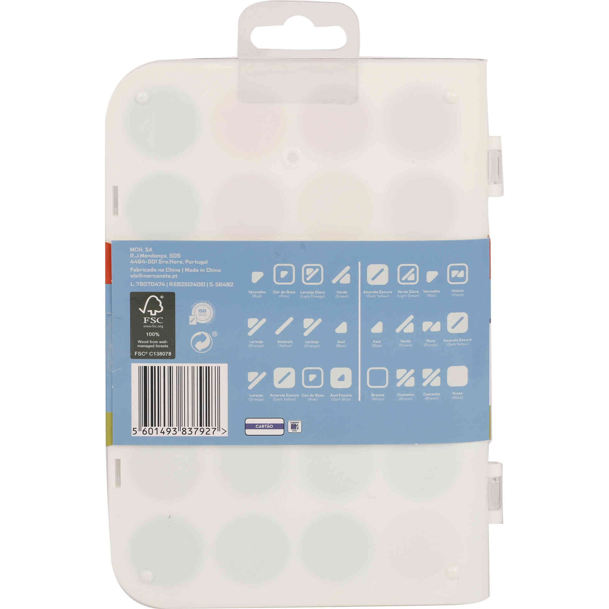 Conjunto 24 Aguarelas 30mm e Pincel Note!