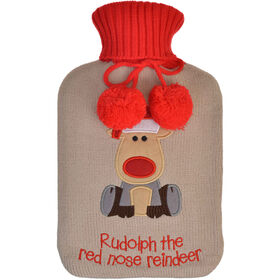 Saco Água Quente 1,75L Rena com Pompons