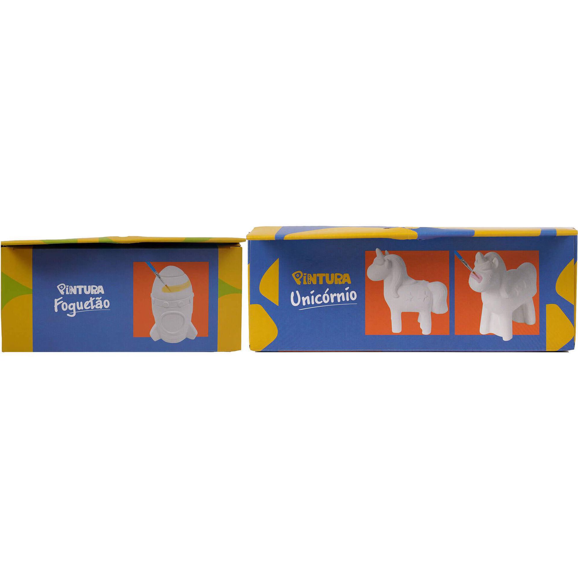 Kit de Pintura Foguet&atilde;o/Unic&oacute;rnio (v&aacute;rios modelos)